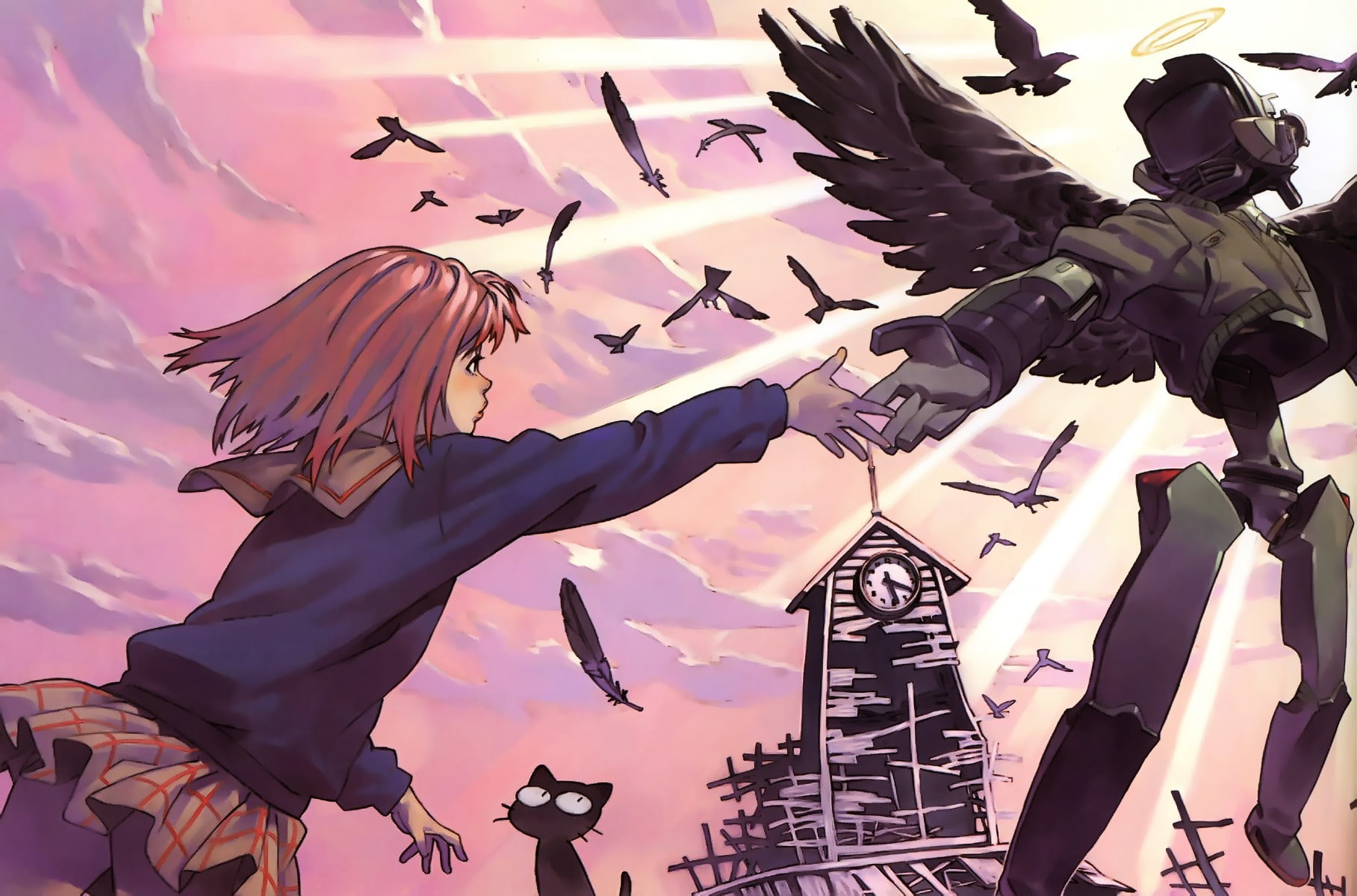 FLCL, 720P, anime, HD Wallpaper