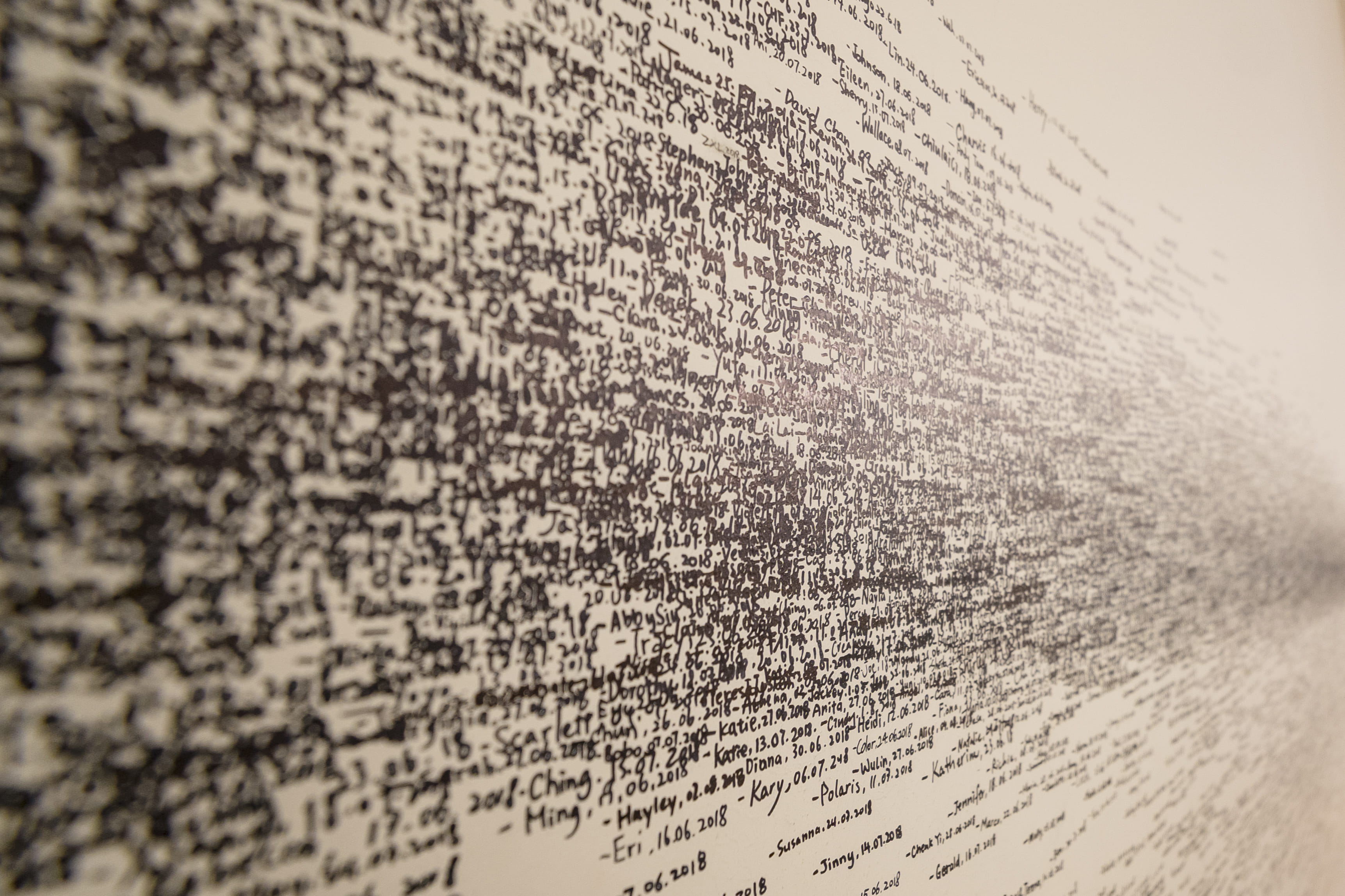 depth of field, script, paper, indoors, full frame, wall, backgrounds, belief, selective focus, spirituality, close-up, page, publication, message, HD Wallpaper
