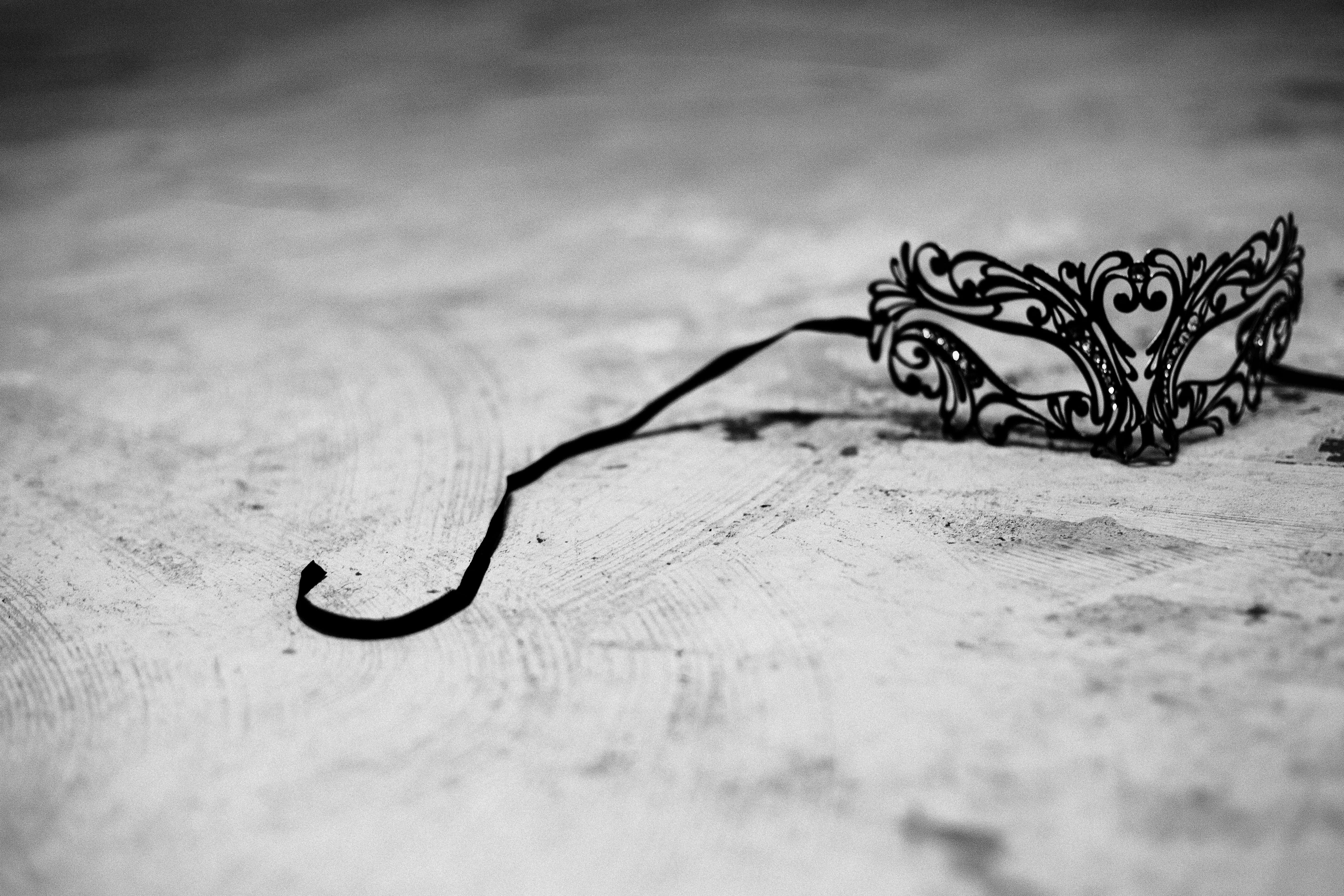 table, festival, nature, costume, black color, traditional, single object, venetian, mystery, disguise, party, art and craft, wood - material, mask, pattern, HD Wallpaper