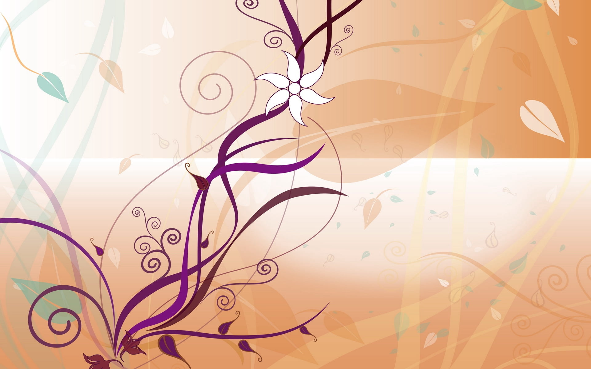 patterns, abstract, purple, curve, multi colored, summer, art and craft, indoors, close-up, branch, orange, flower, backgrounds, creativity, graffiti, drawing - art product, HD Wallpaper