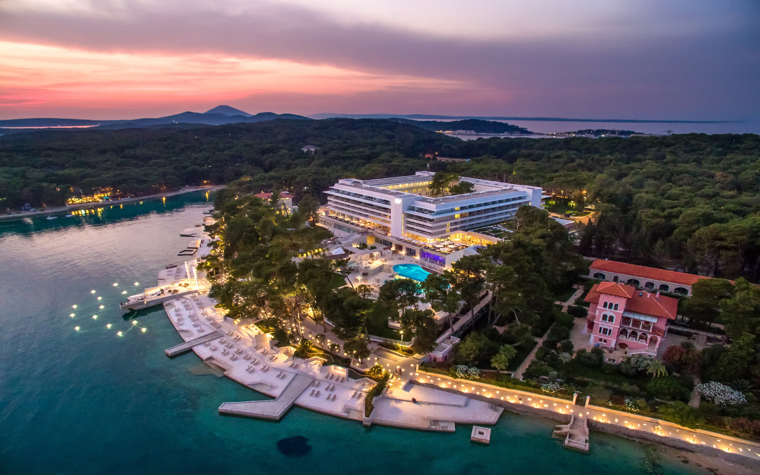 sea, adriatic, mali, bellevue, 2K, croatia, lo, hotel, inj, hd, HD Wallpaper