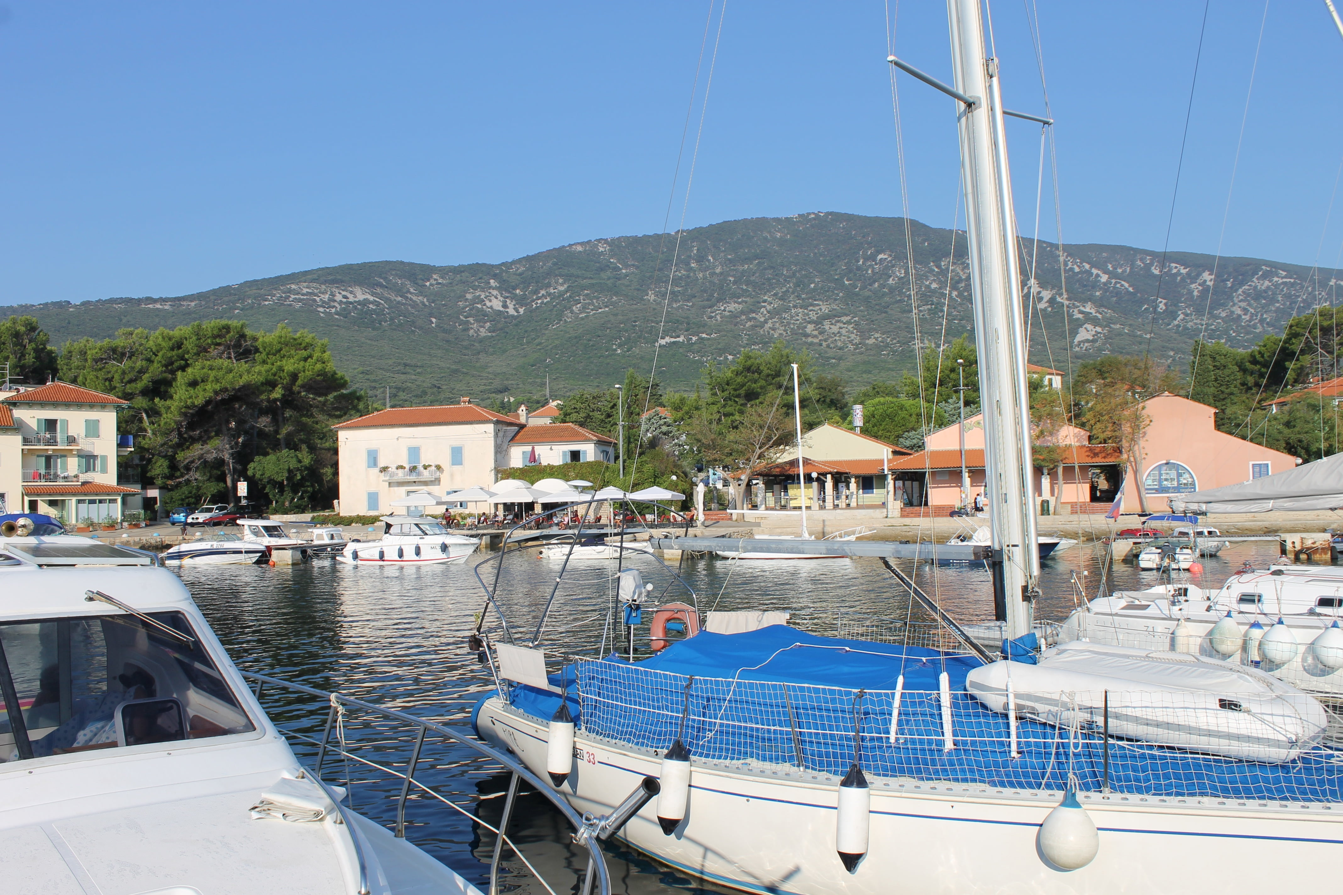 mali losinj, no people, nature, building exterior, yacht, outdoors, architecture, croatia, clear sky, blue, port nerezisce, transportation, harbor, water, HD Wallpaper