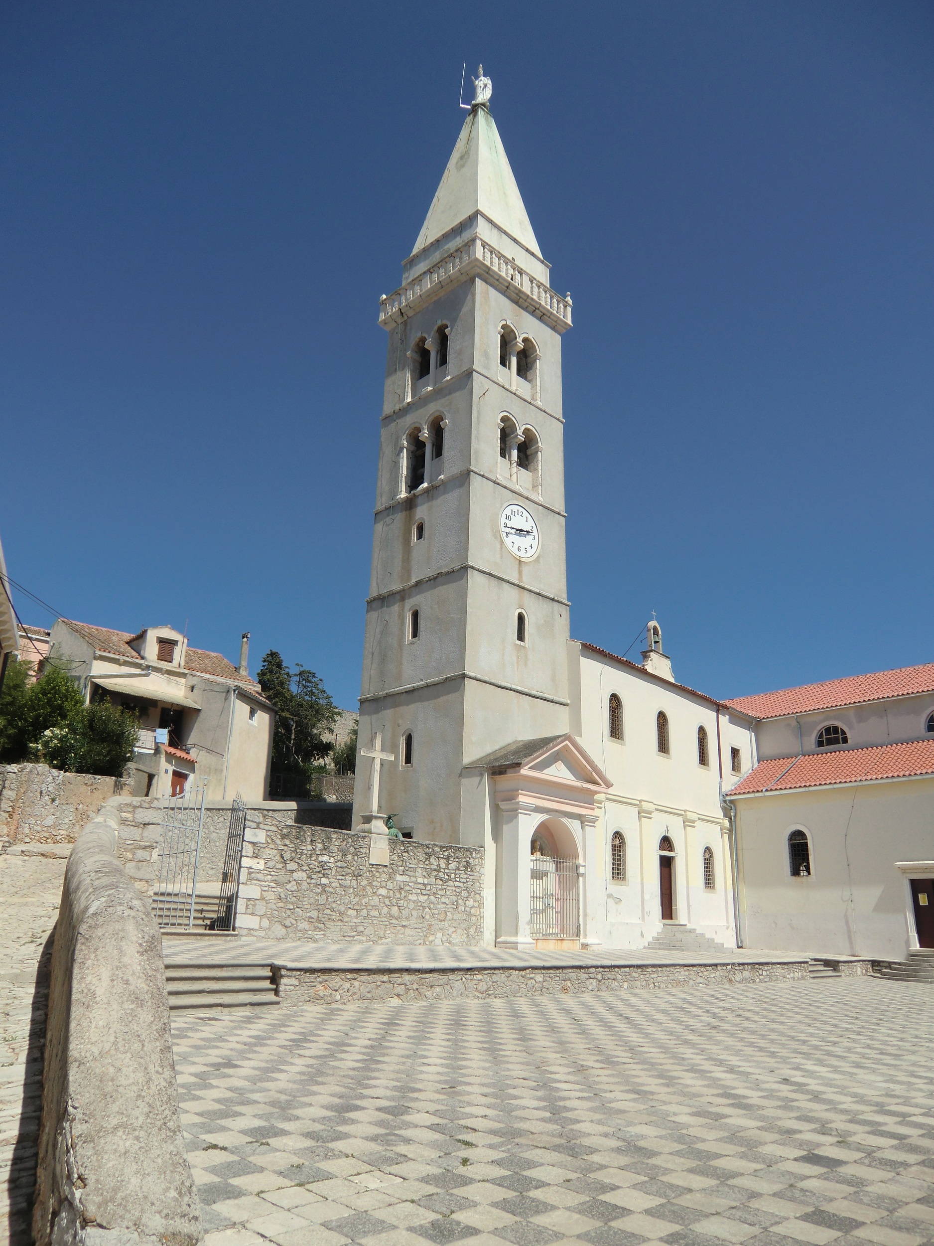 clear sky, europe, built structure, 1080P, sky, tourism, dalmatia, church, building, adriatic, croatia, history, nature, place of worship, the past, religion, Phone HD Wallpaper