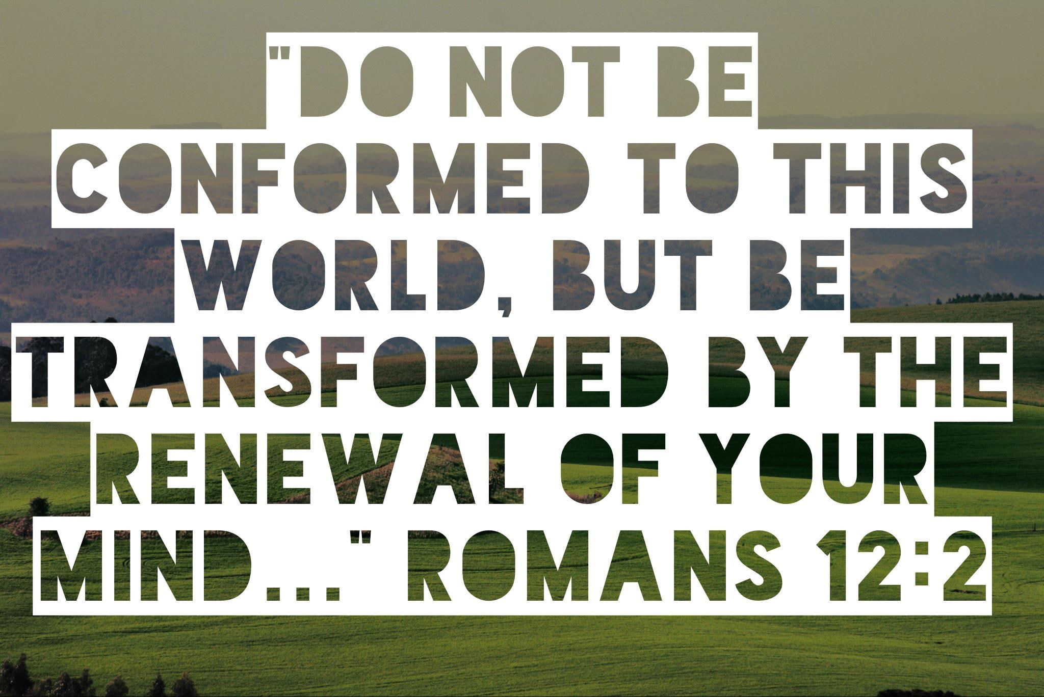 scripture, christian, 1080P, conformed, religion, bible, mind, HD Wallpaper