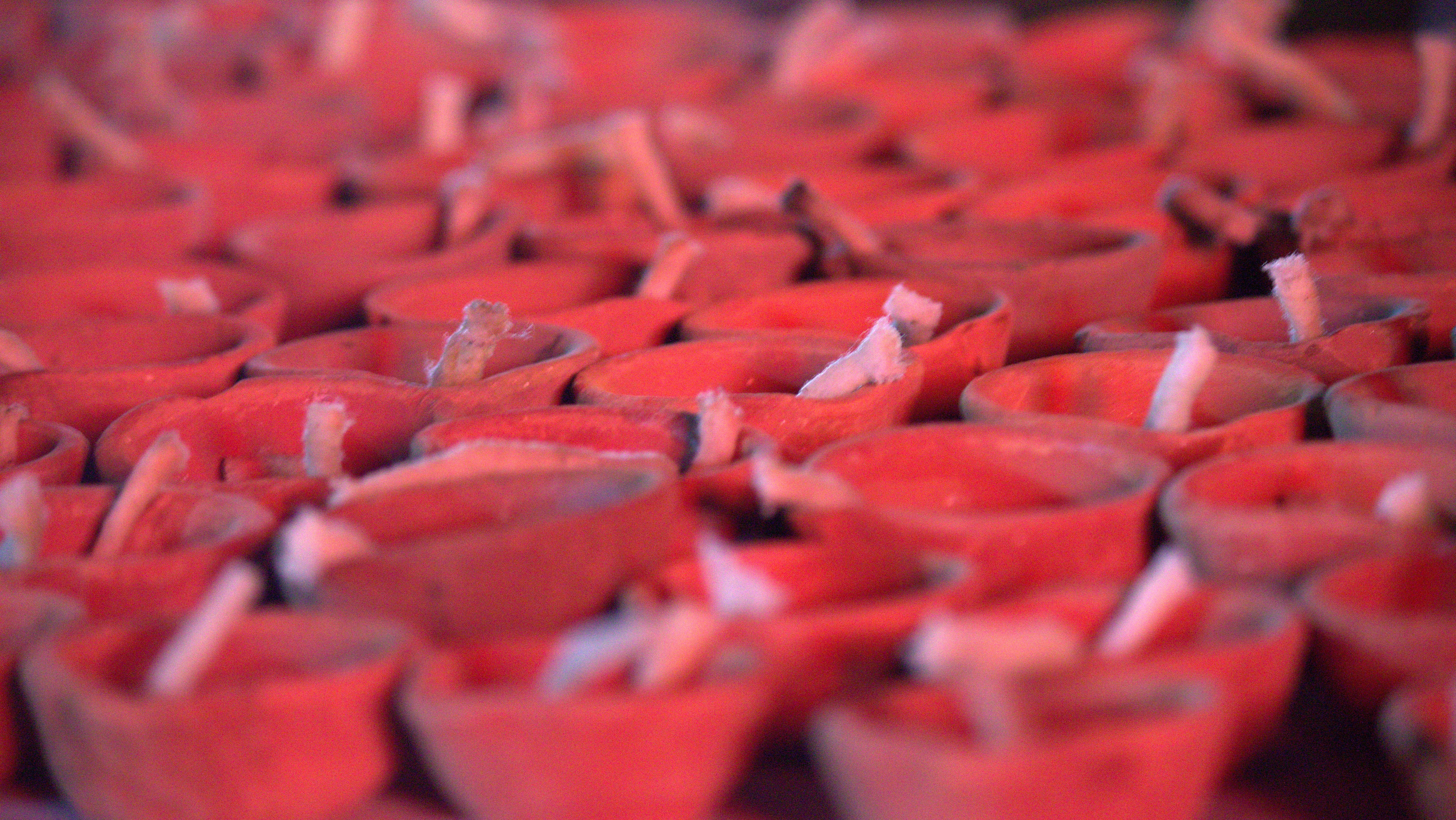 red, market, full frame, pink, bowl, chopped, fruit, hare krishna, diya, culture, wellbeing, color, many, lantern, asia, lightings, divine, food and drink, HD Wallpaper
