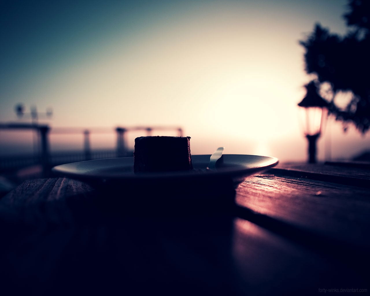 close-up, cup, table, nature, minimalism, dessert, copy space, sliced, surface level, plate, 720P, food and drink, filter, photo, coffee cup, sky, clear sky, HD Wallpaper