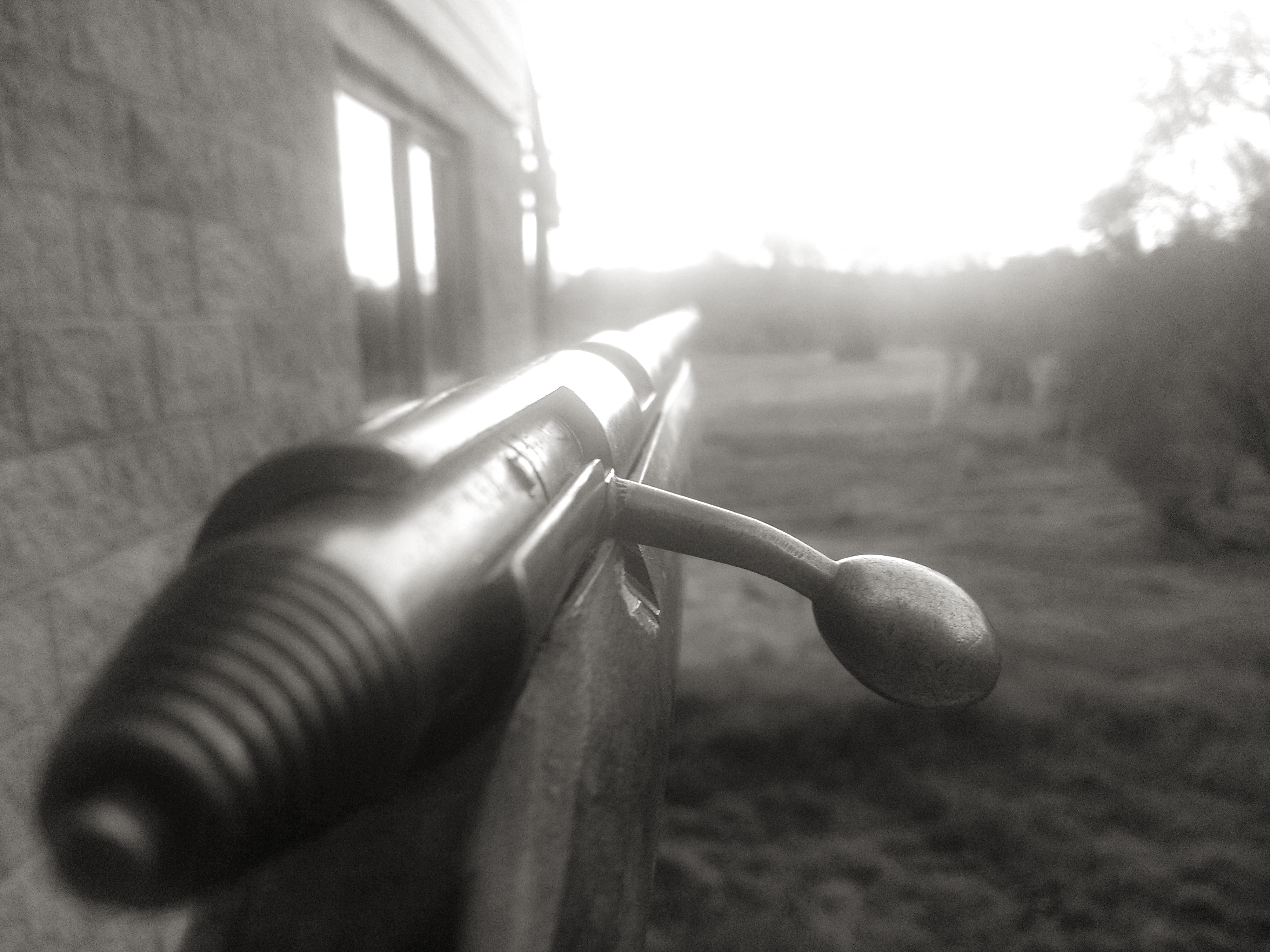 4K, gun, low saturation, HD Wallpaper