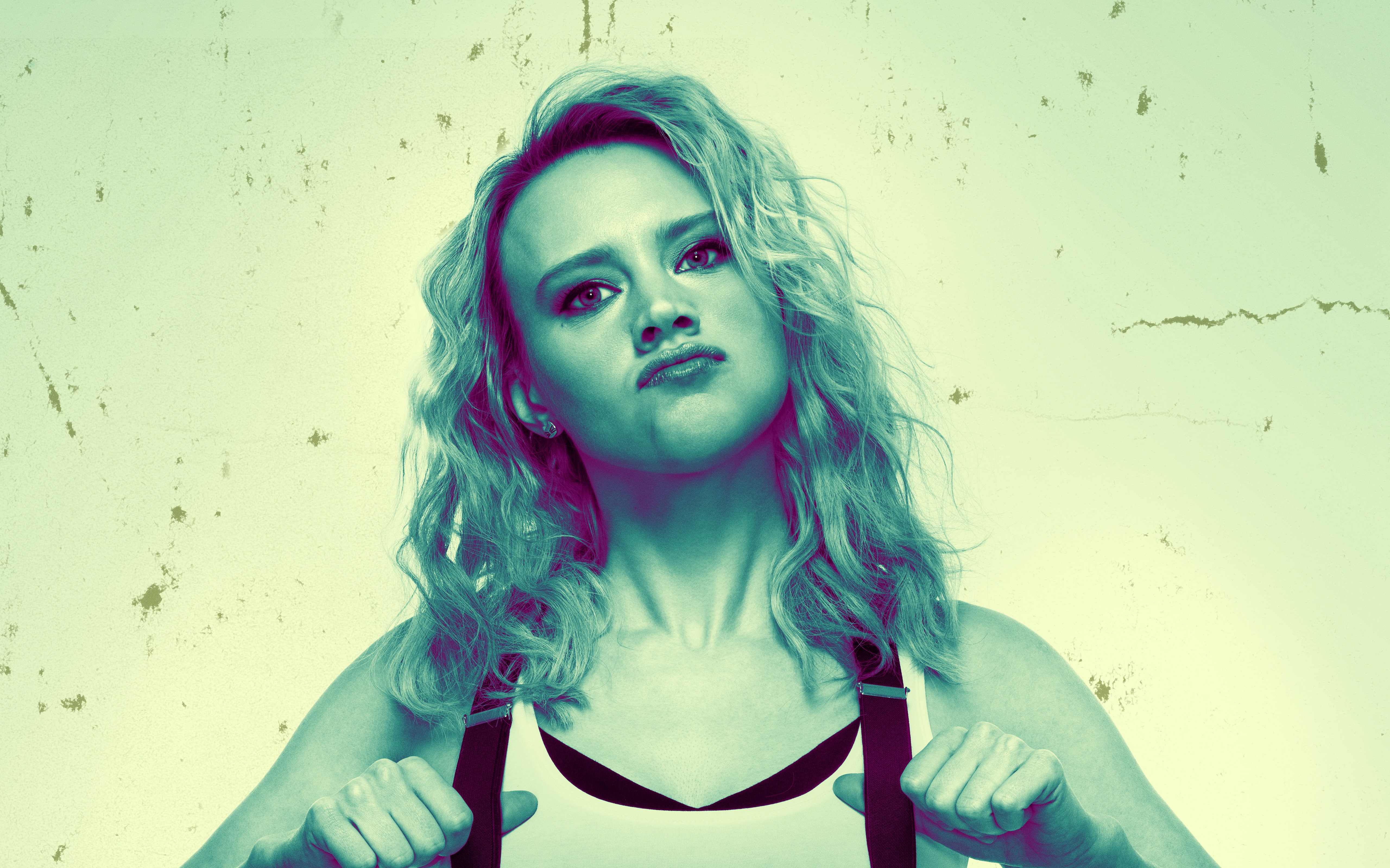 The Spy Who Dumped Me, saturation, woman, top, low, photo, wearing, Kate McKinnon, white, 5K, 5K, HD Wallpaper