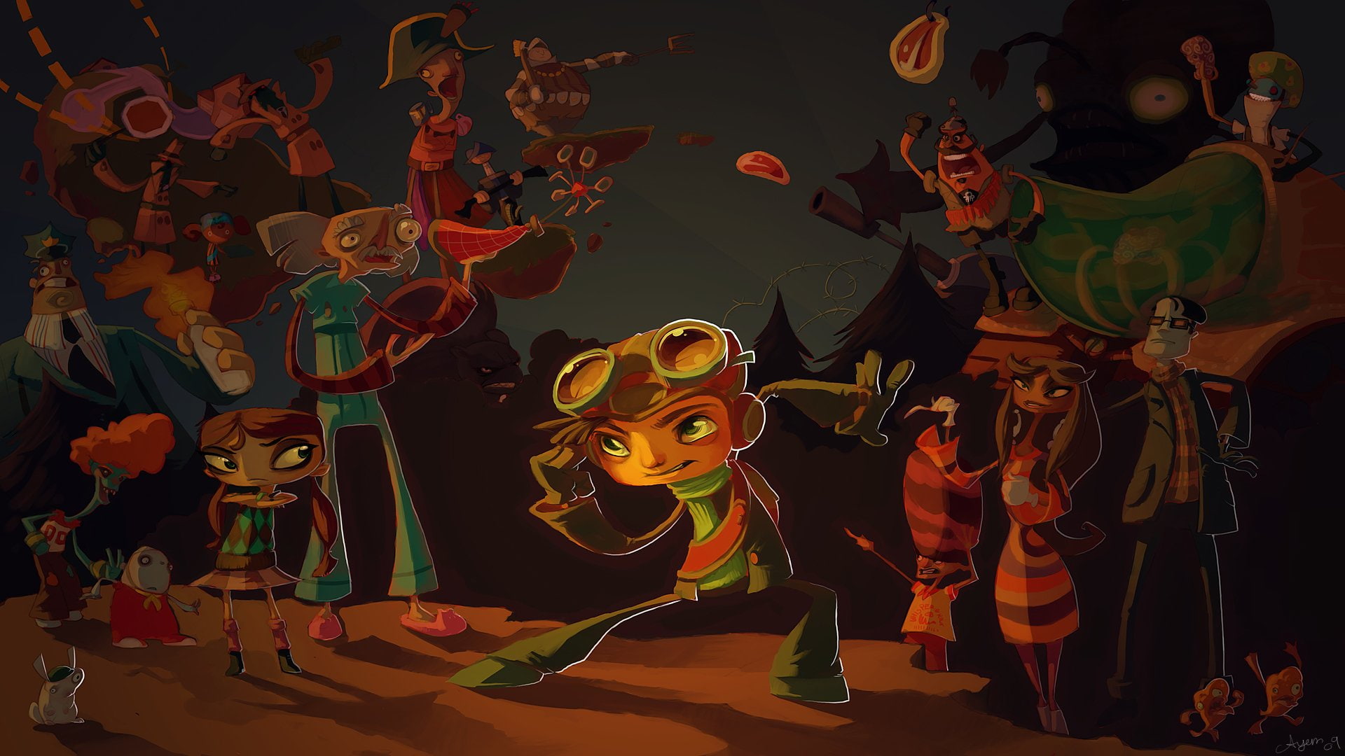 1080P, Video Game, Psychonauts, HD Wallpaper