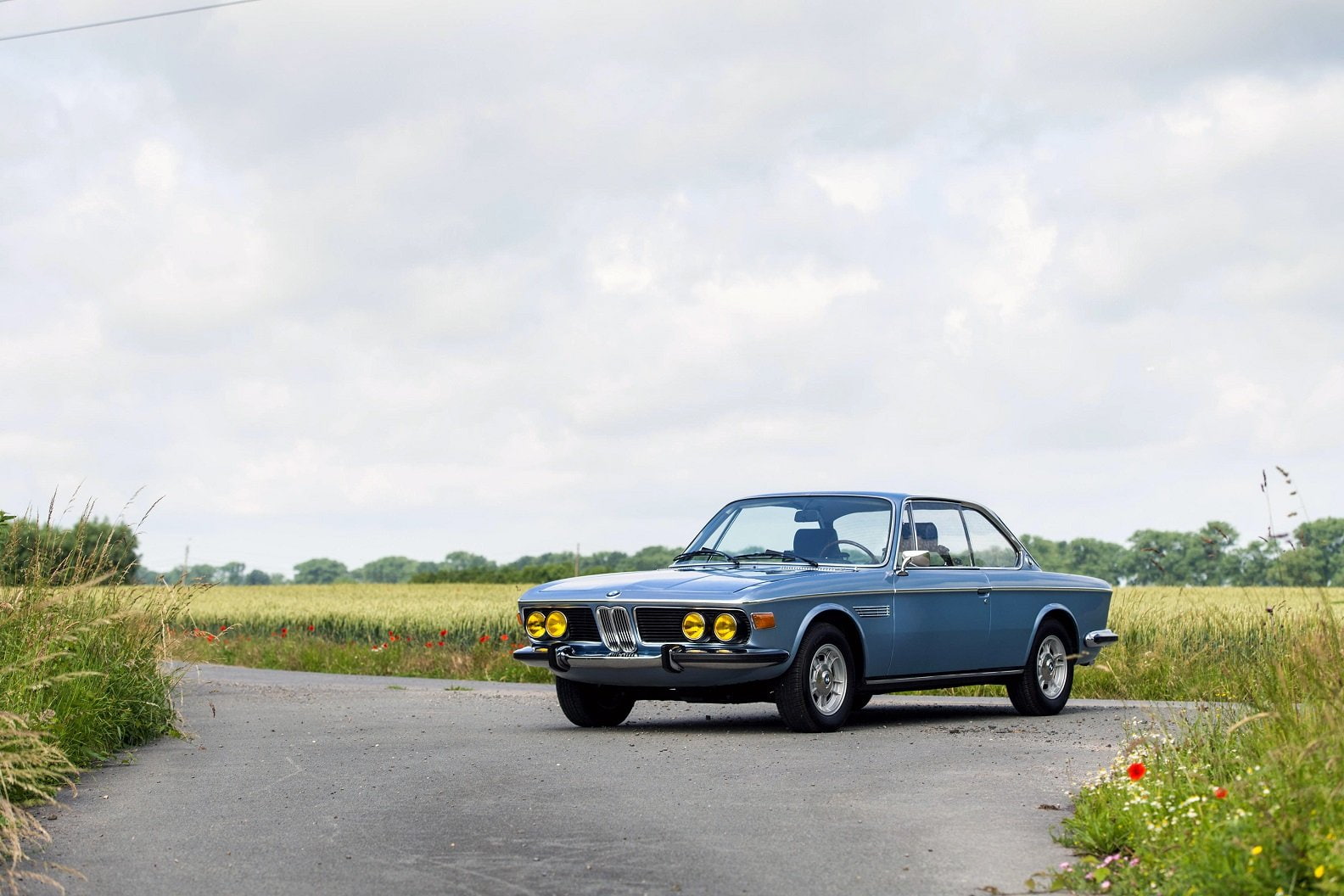 csi, bmw, coupe, (e9), blue, 1971, cars, 720P, HD Wallpaper