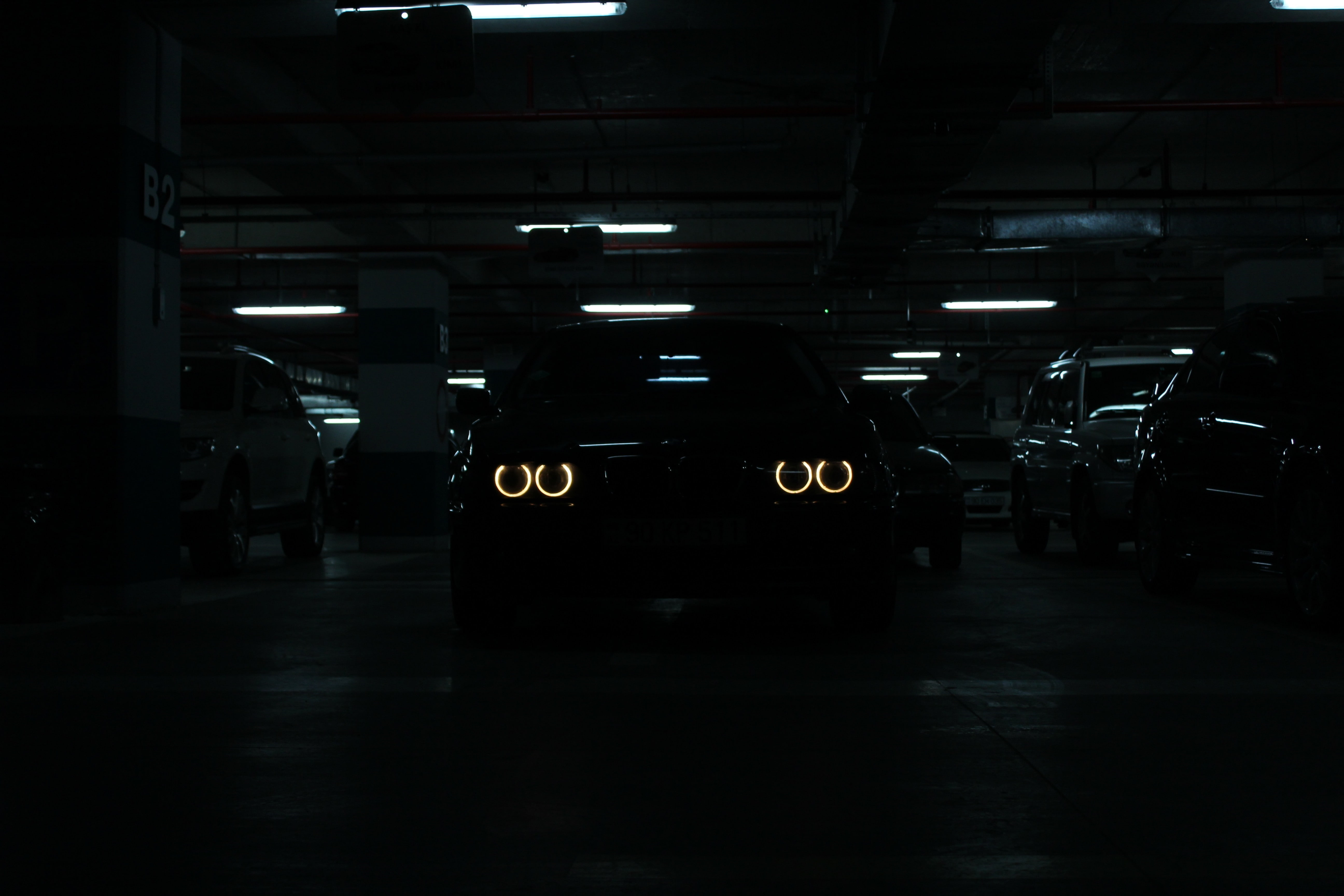 indoors, bmw e 39 car lights, city, public transportation, mode of transportation, 5K, subway, illuminated, architecture, land vehicle, transportation, HD Wallpaper
