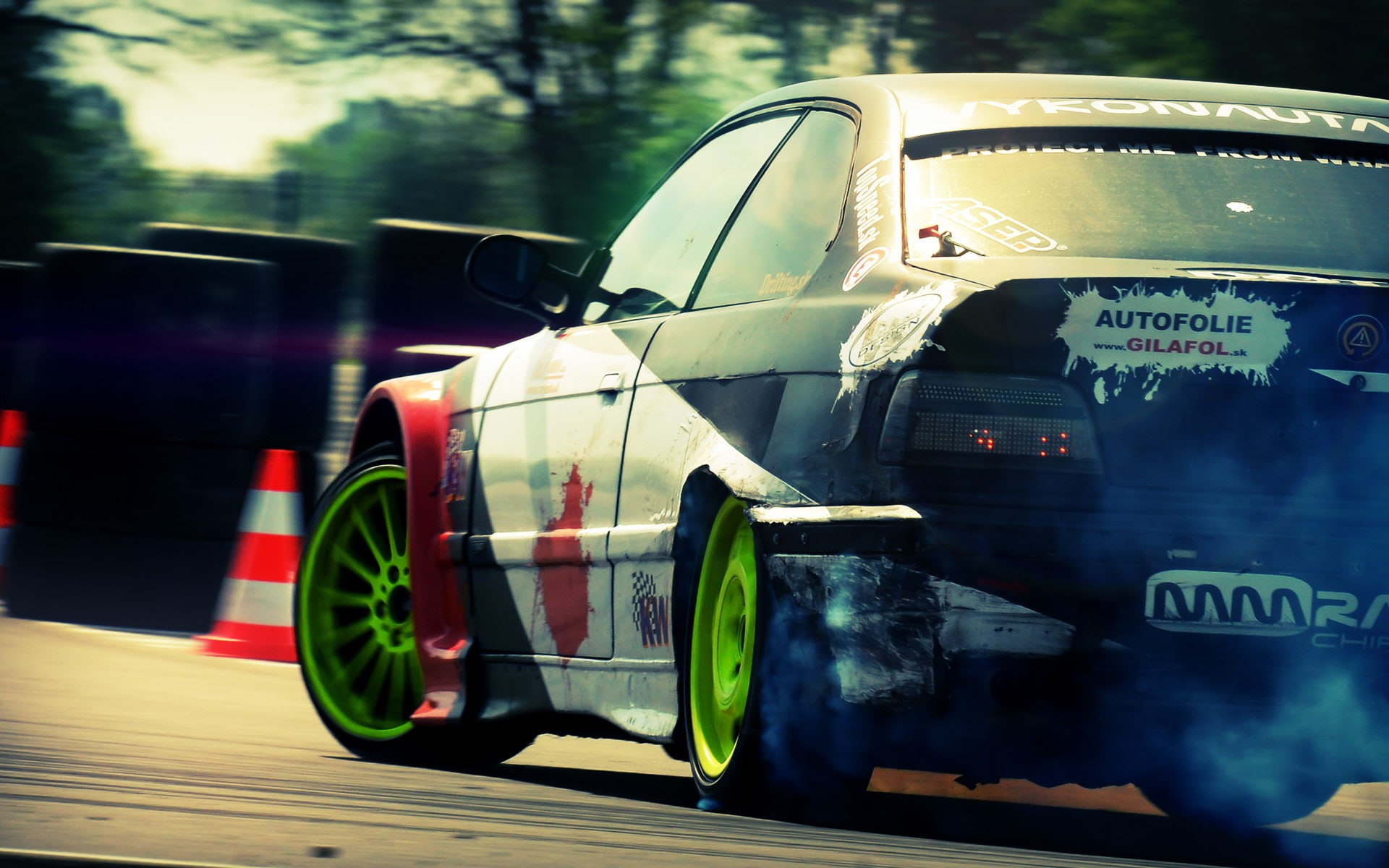 cars, close-up, transportation, city, no people, m3, 1080P, day, E36, Drifting, Lens, focus on foreground, reflection, TV, outdoors, transparent, taxi, HD Wallpaper