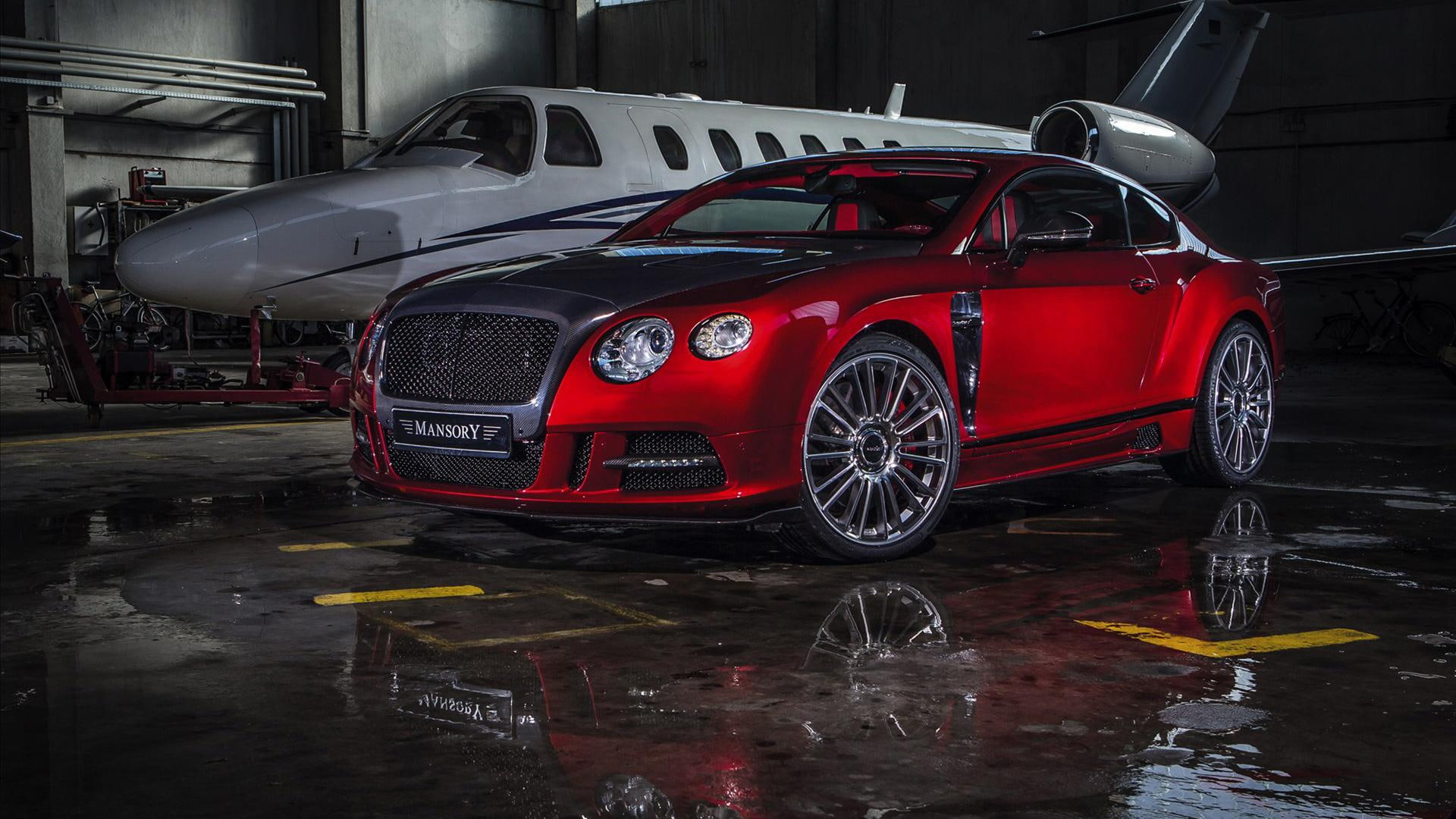 mansory, gt, 1080P, continental, red, cars, 2013, sanguis, bentley, HD Wallpaper