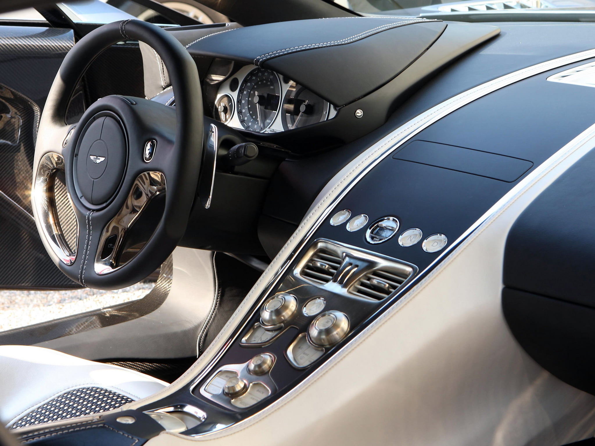 clean, control, land Vehicle, motor vehicle, dashboard, steering Wheel, speedometer, black Color, new, control panel, inside Of, modern, aston martin, interior, HD Wallpaper