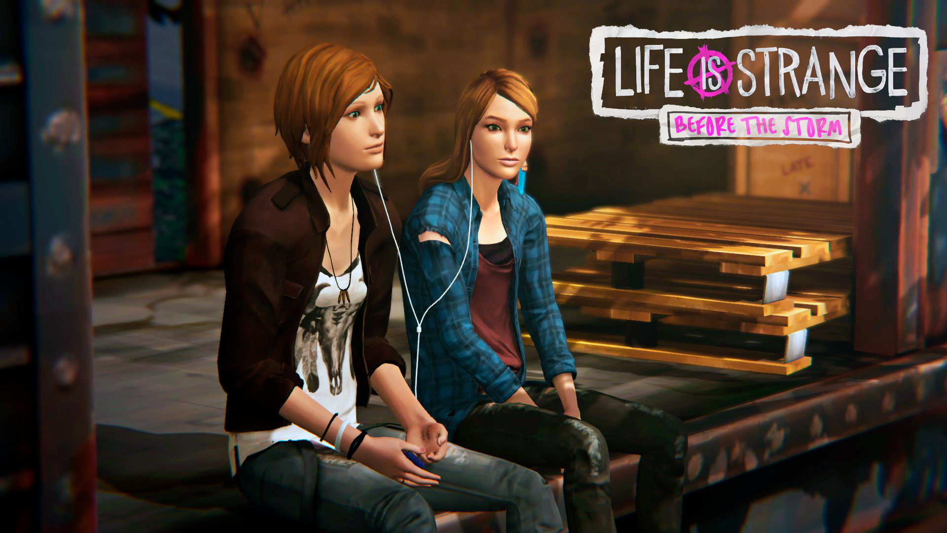 lifeisstrange: before the storm, hairstyle, females, real people, young women, sister, lifestyles, lifeisstrange, video games, 1080P, smiling, text, leisure activity, HD Wallpaper