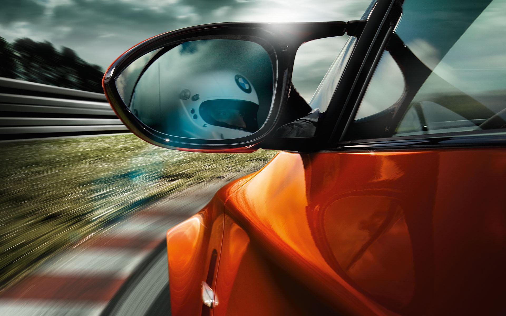 mirror, side, bmw, cars, series, 2012, car, coupe, black, 1080P, HD Wallpaper