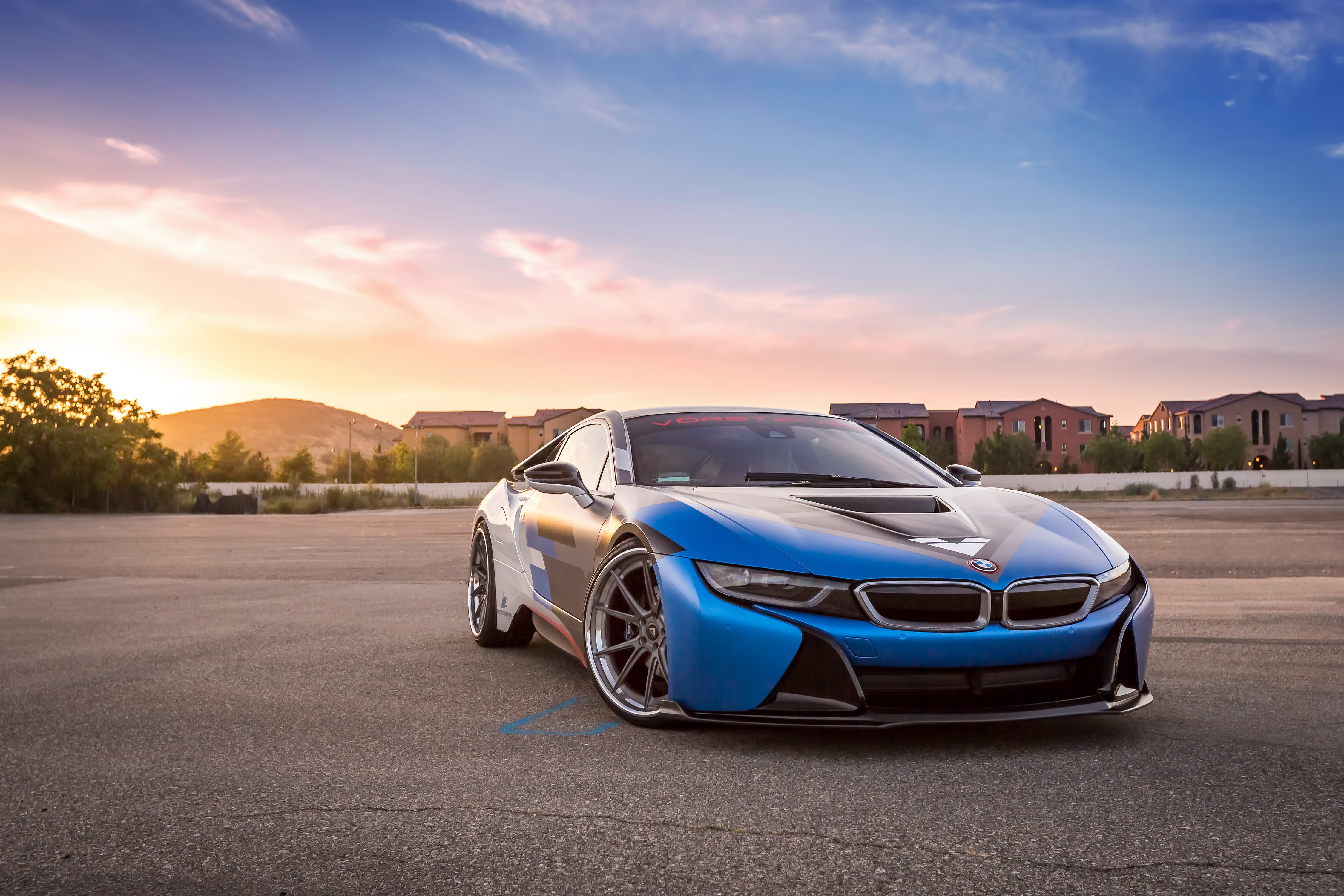 4K, BMW i8, Vorsteiner, VR-E, Aero Program, HD Wallpaper