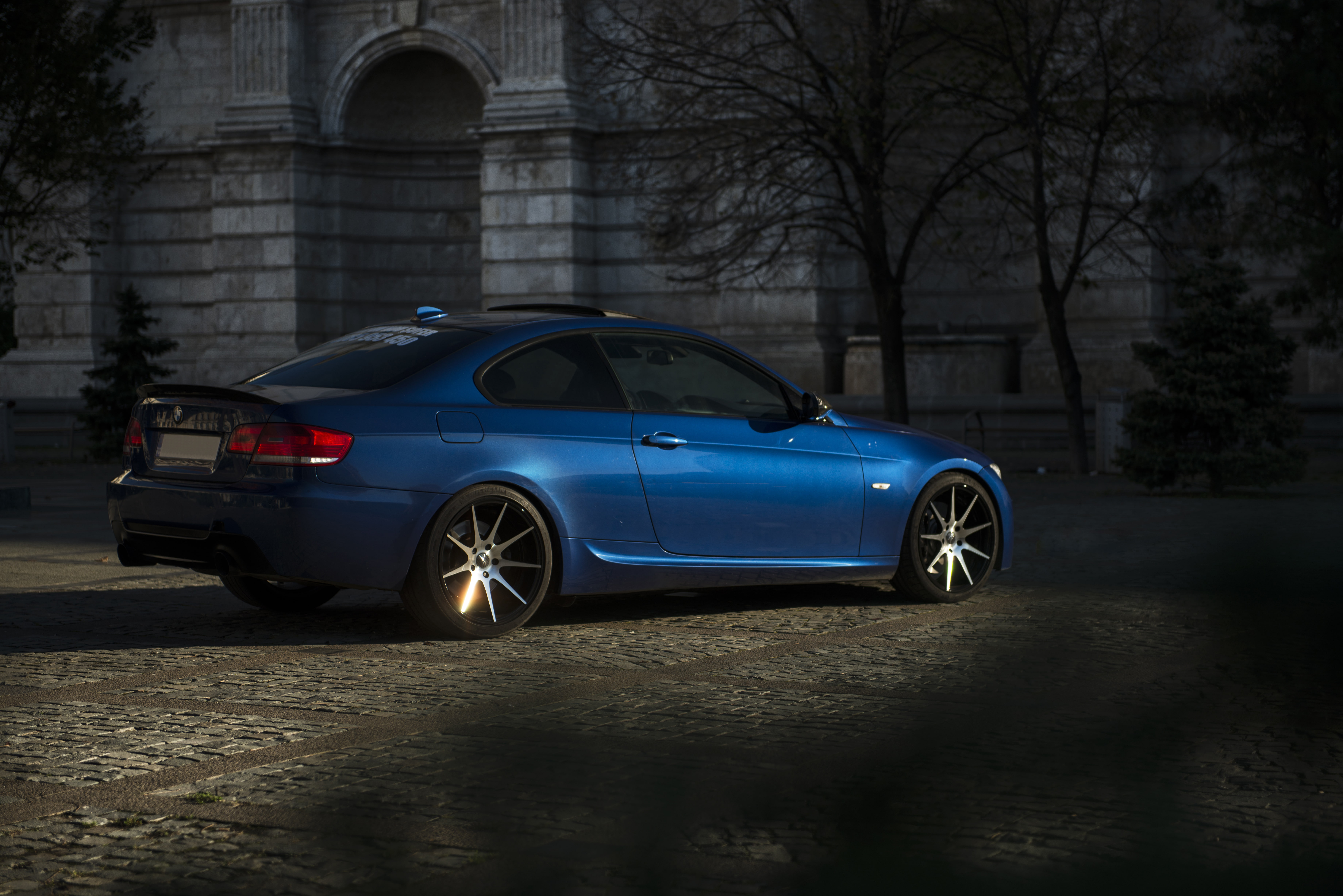Drives, Back, E92, The evening, Deep Concave, 5K, Blue, Bumper, Tuning, BMW, HD Wallpaper