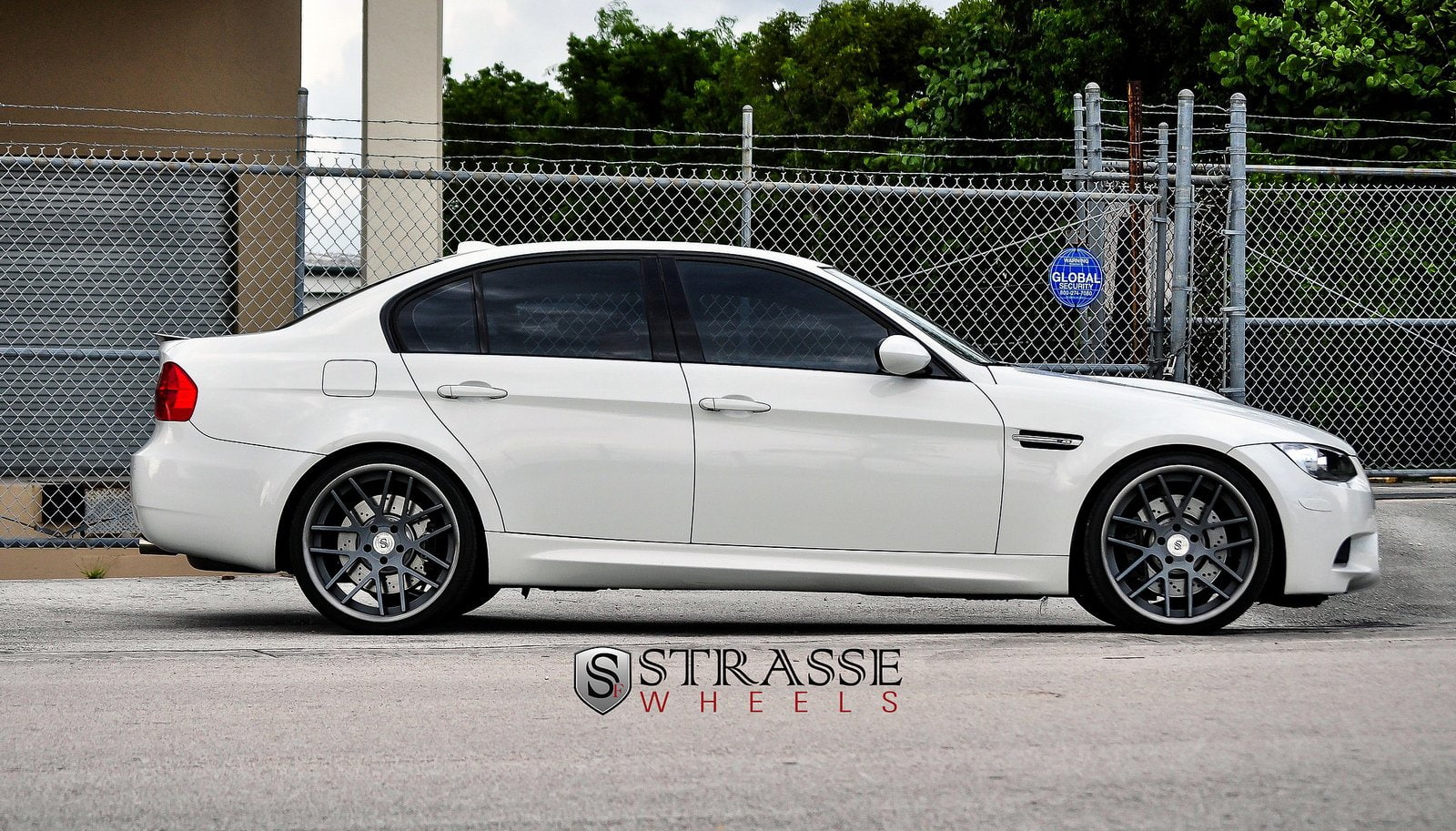 720P, wheels, white, strasse, e90, bmw, tuning, HD Wallpaper