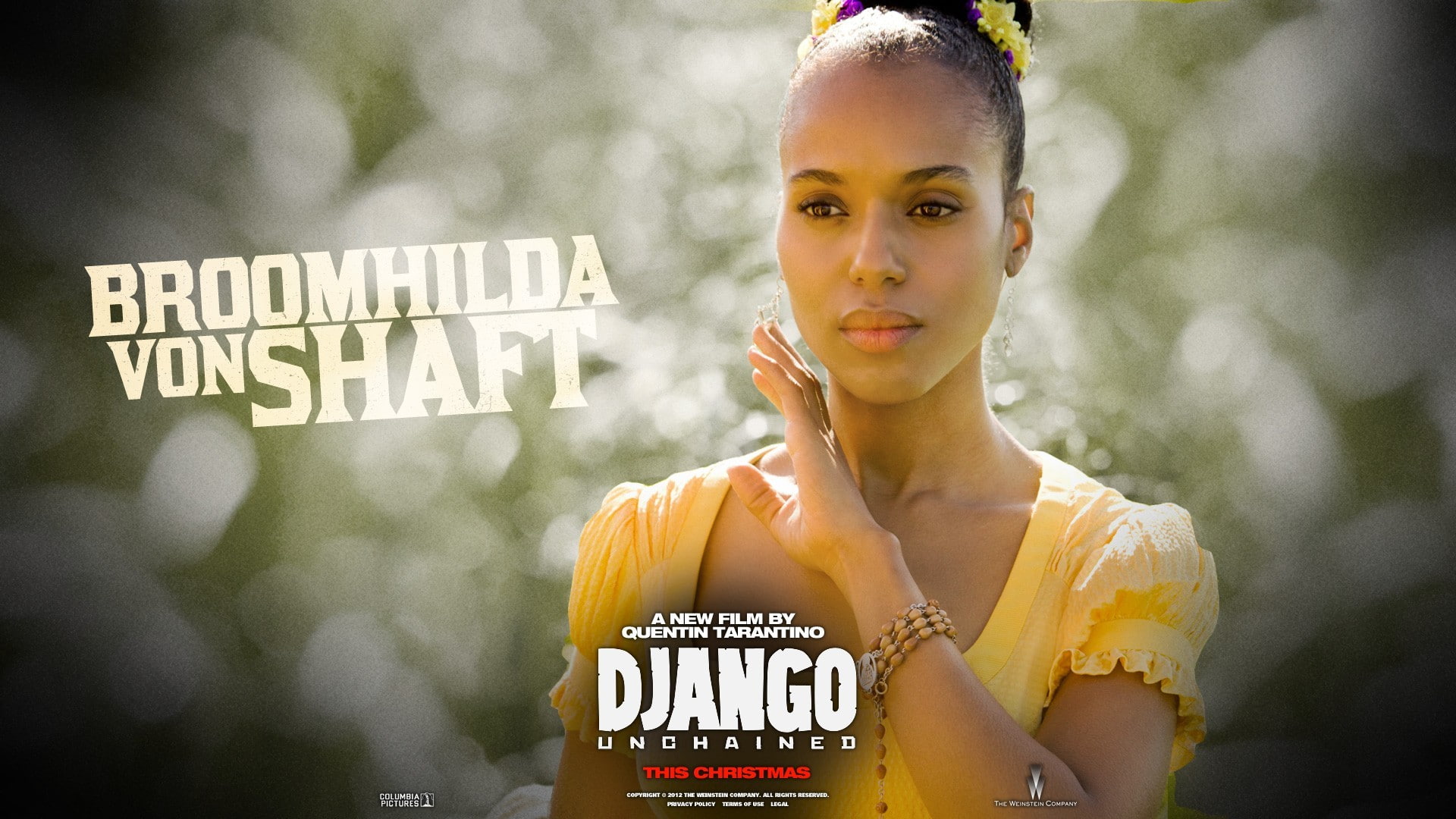 1080P, Kerry Waschington, movies, Django Unchained, HD Wallpaper