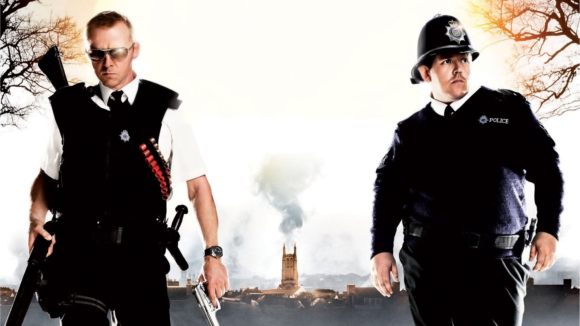 movies, Blood and Ice Cream, warm clothing, fashion, Hot Fuzz, males, lifestyles, day, casual clothing, mature adult, real people, 1080P, standing, people, HD Wallpaper