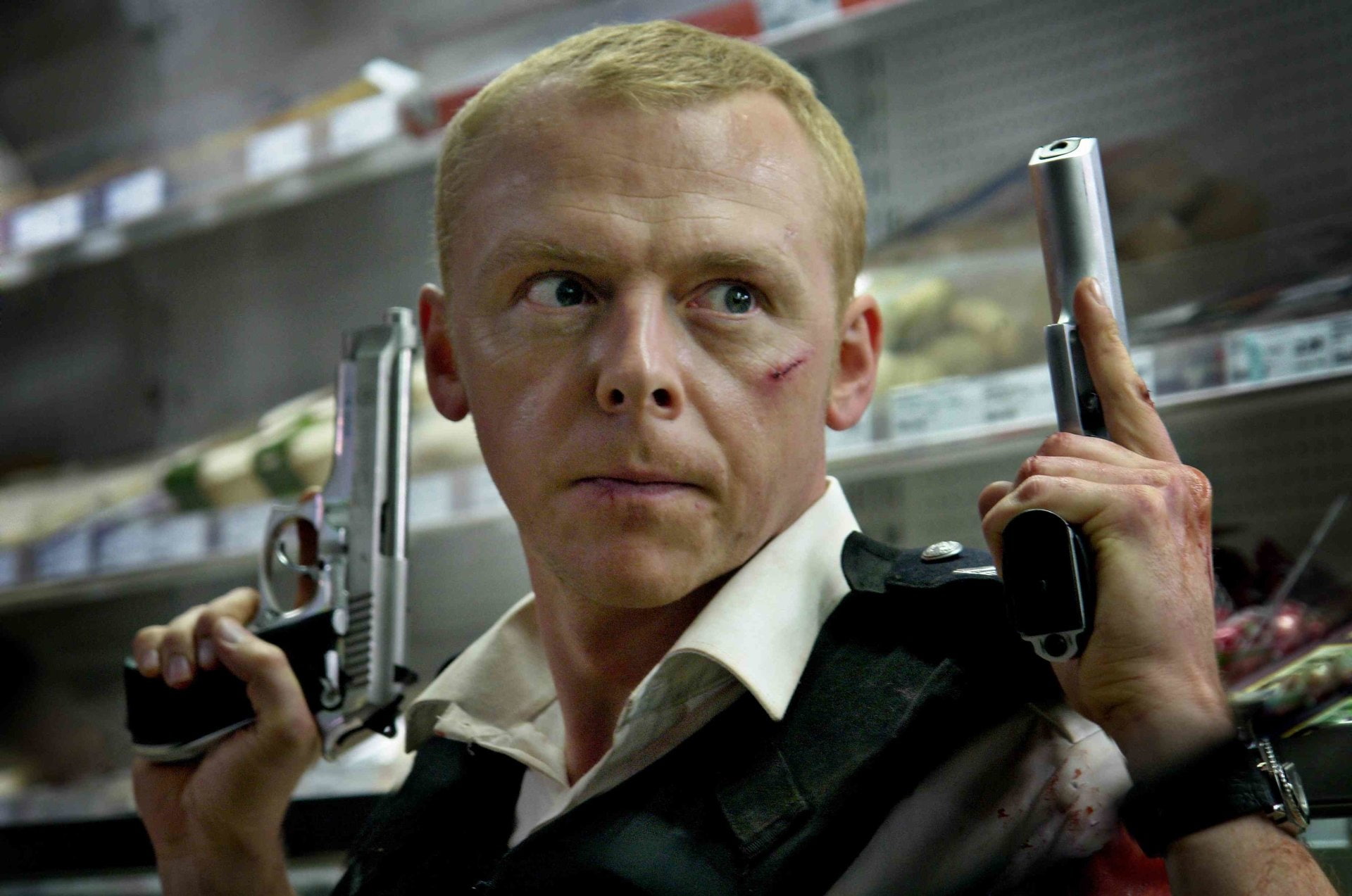 Simon Pegg, Movie, 1080P, Hot Fuzz, HD Wallpaper