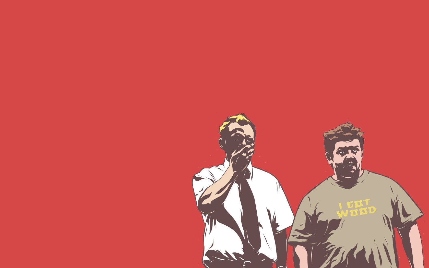 adult, 720P, simple background, front view, protection, waist up, men, movies, Simon Pegg, safety, representation, obscured face, togetherness, colored background, HD Wallpaper