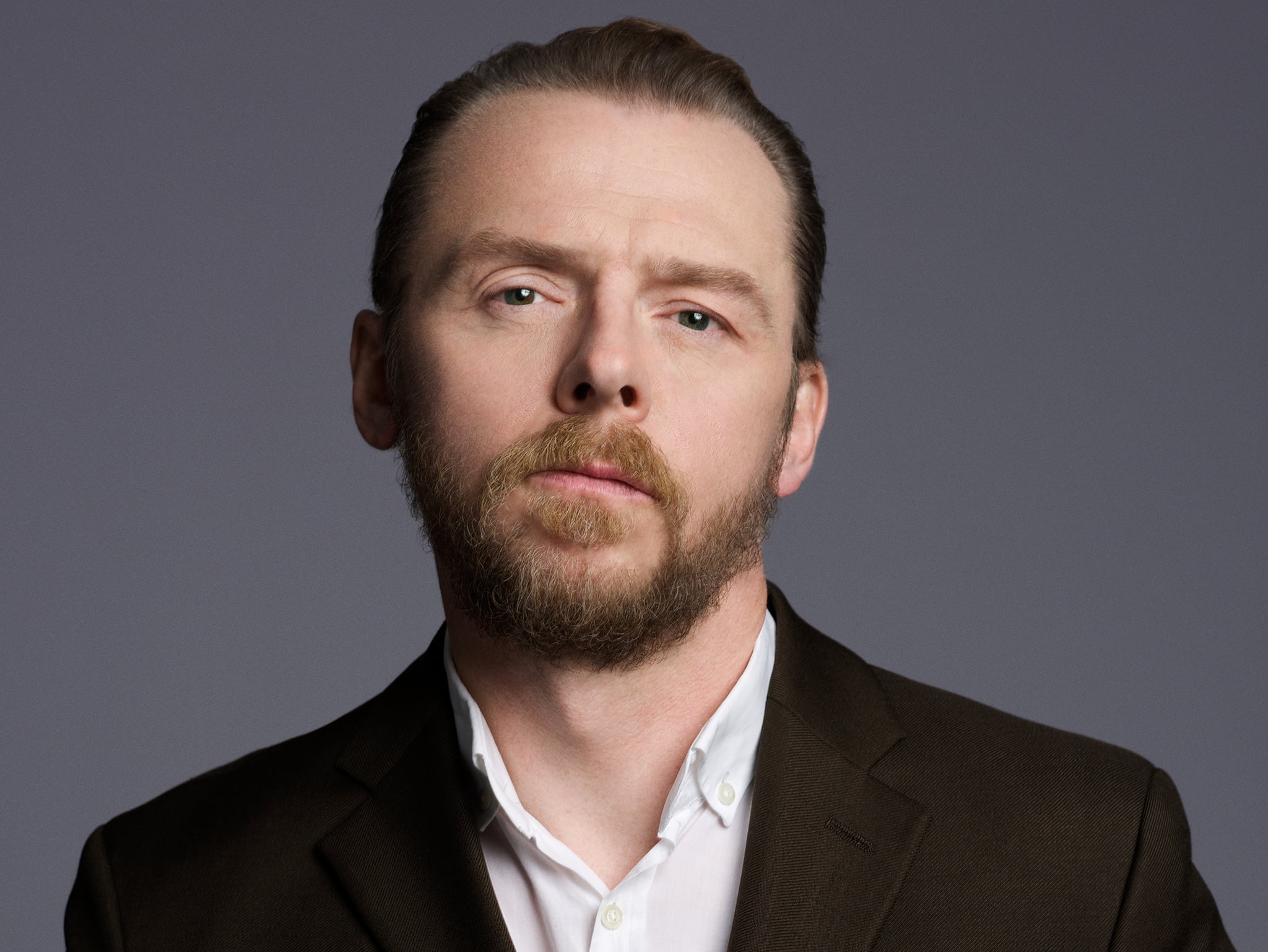 looking at camera, contemplation, headshot, close-up, 1080P, front view, business, men, studio shot, facial hair, gray background, gray, indoors, mid adult, HD Wallpaper