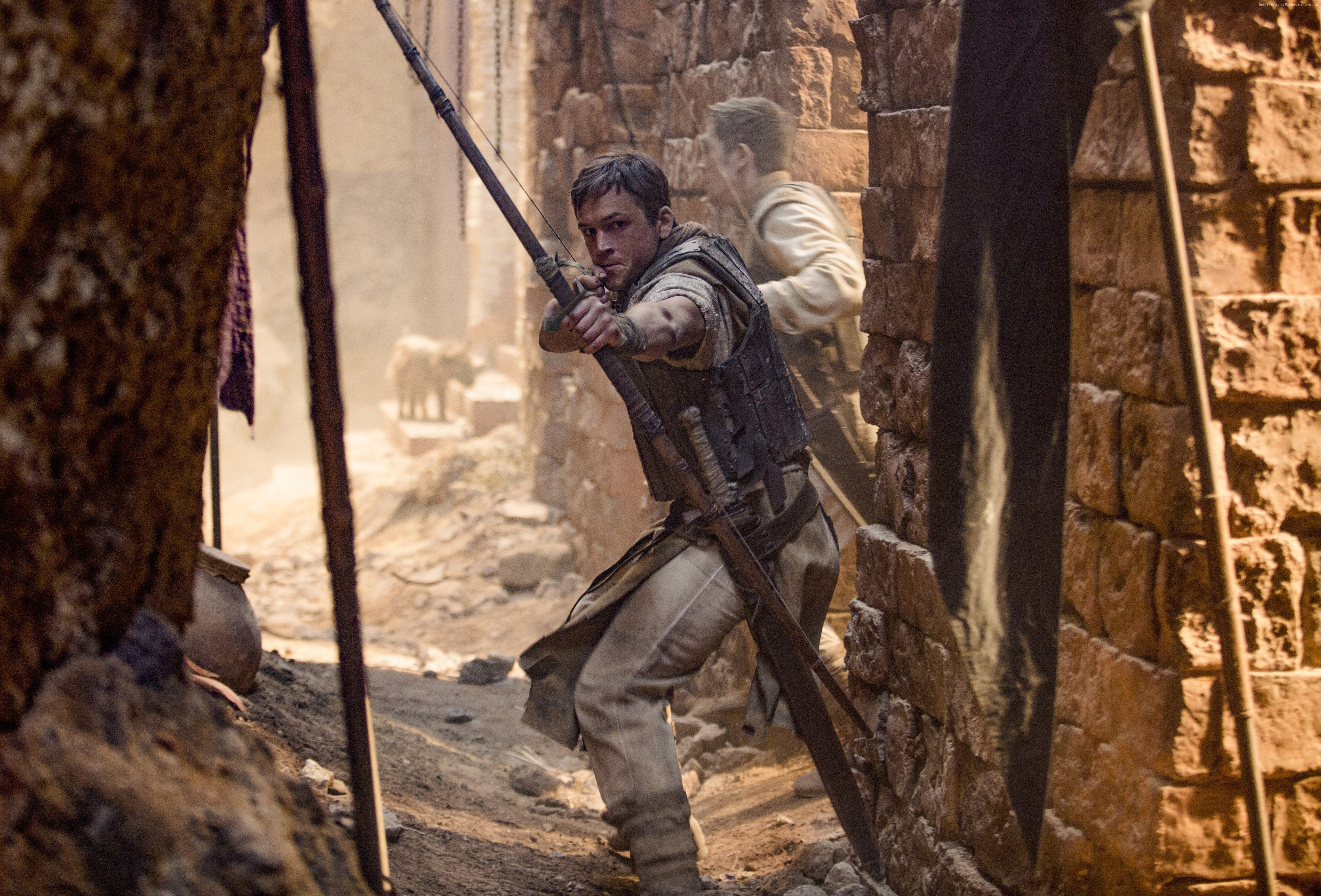 Taron Egerton, Robin Hood, 6K, 4K, 5K, Jamie Foxx, 4K, HD Wallpaper