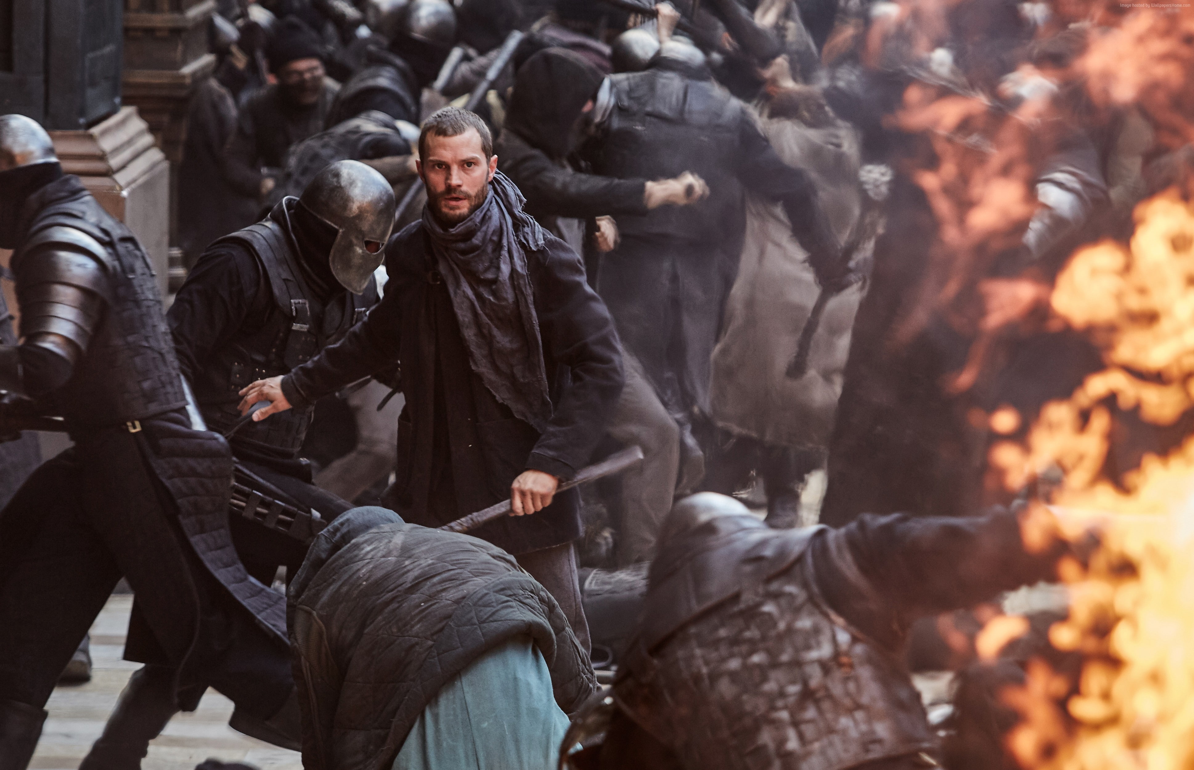 4K, 4K, Taron Egerton, Jamie Foxx, Robin Hood, HD Wallpaper