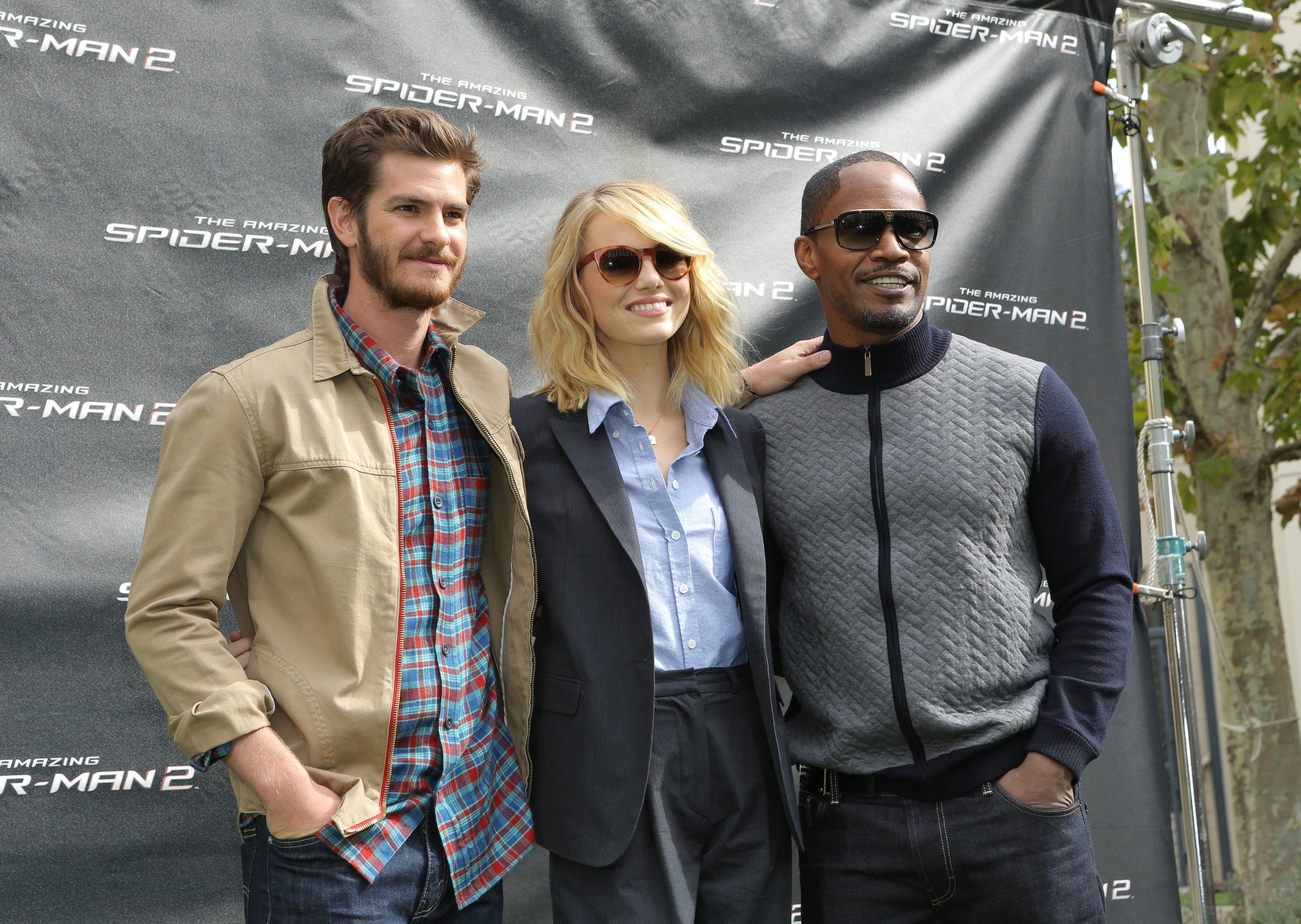 Andrew Garfield, Emma Stone, Jamie Foxx, New The Amazing Spider-Man 2, 2K, The Amazing Spider-Man 2, HD Wallpaper