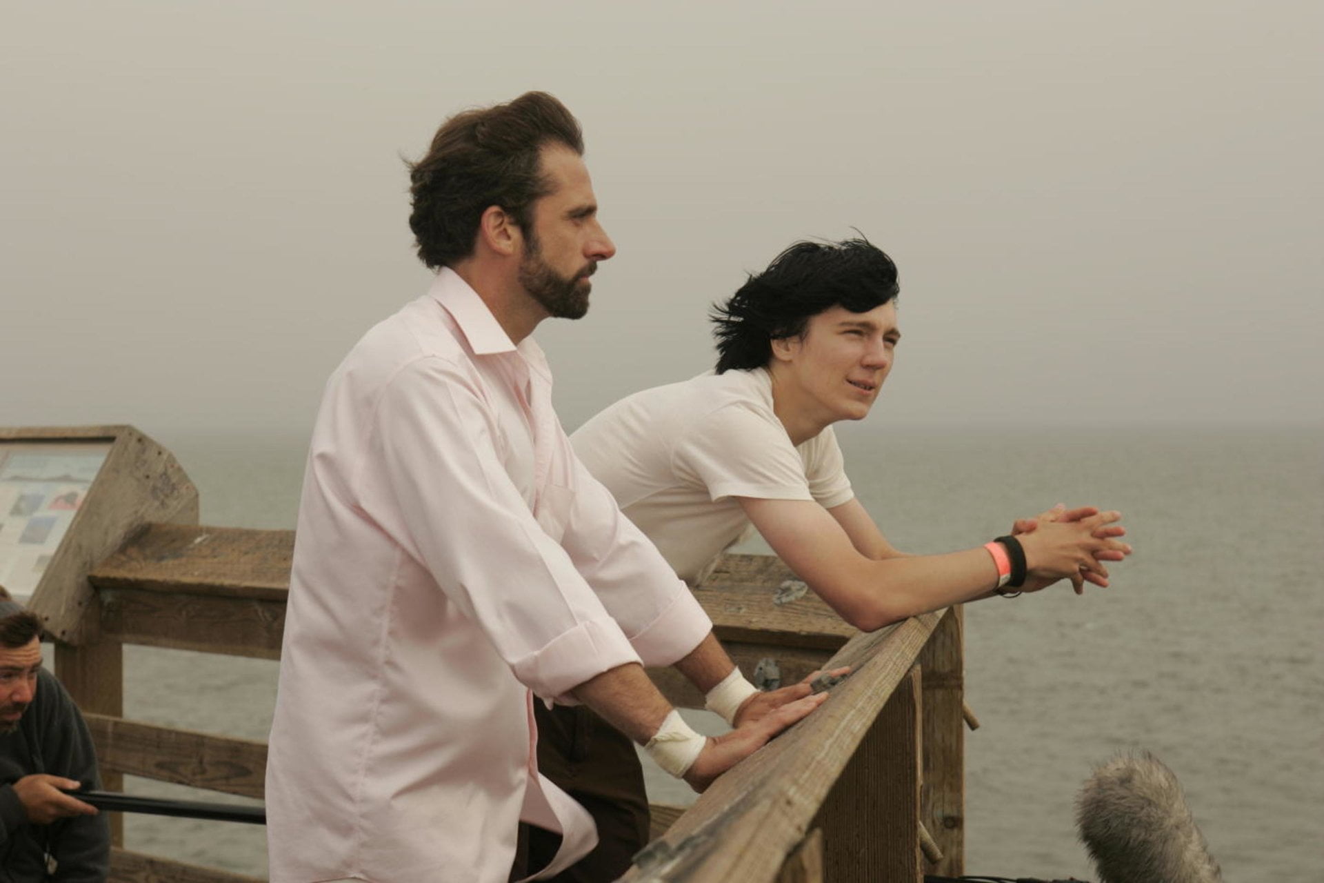 adult, Little Miss Sunshine, real people, Movie, people, nature, couple - relationship, 1080P, wood - material, Paul Dano, lifestyles, casual clothing, HD Wallpaper