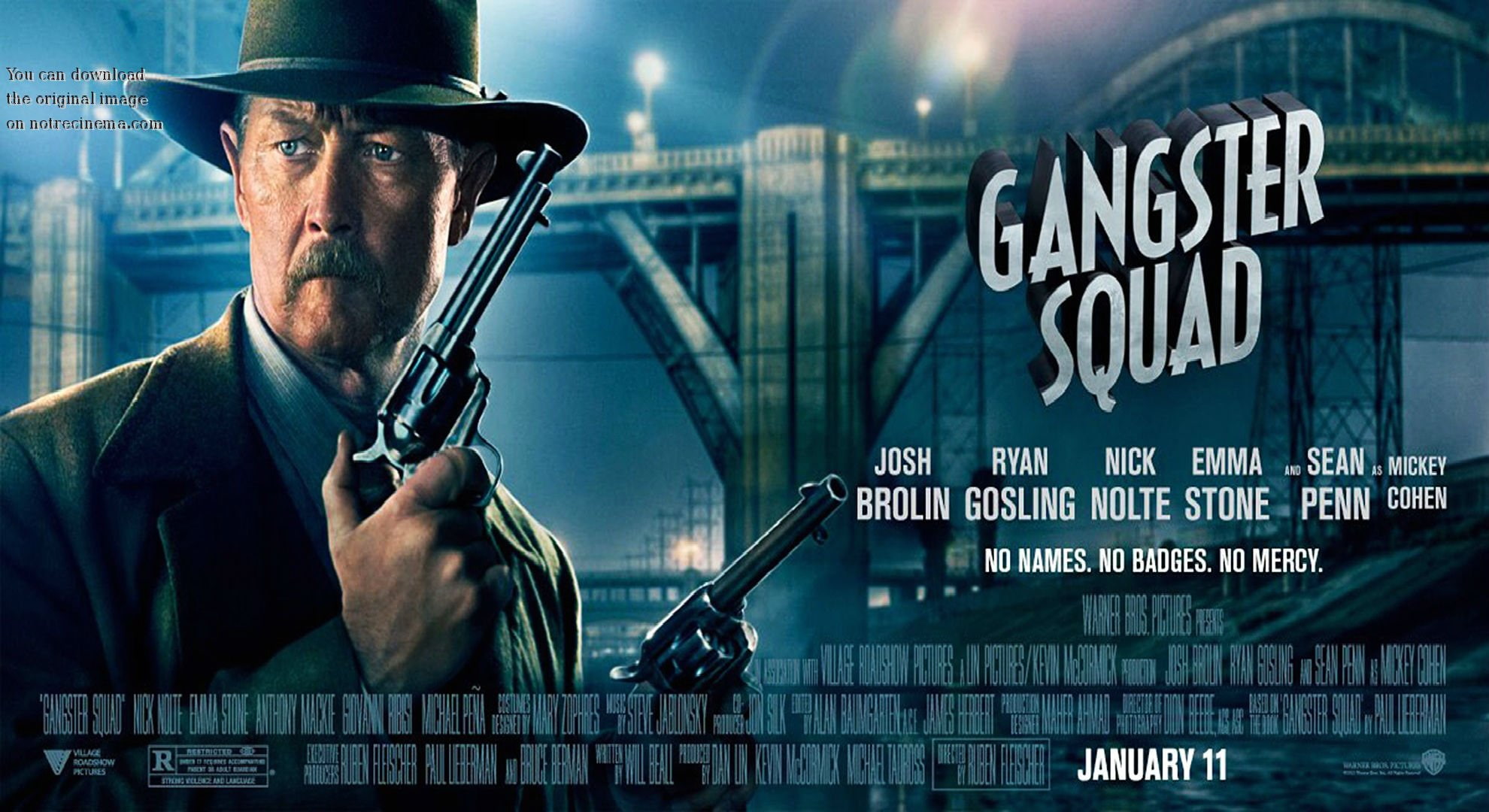 1080P, gangster, drama, gun, squad, action, penn, mafia, pistol, weapon, crime, HD Wallpaper