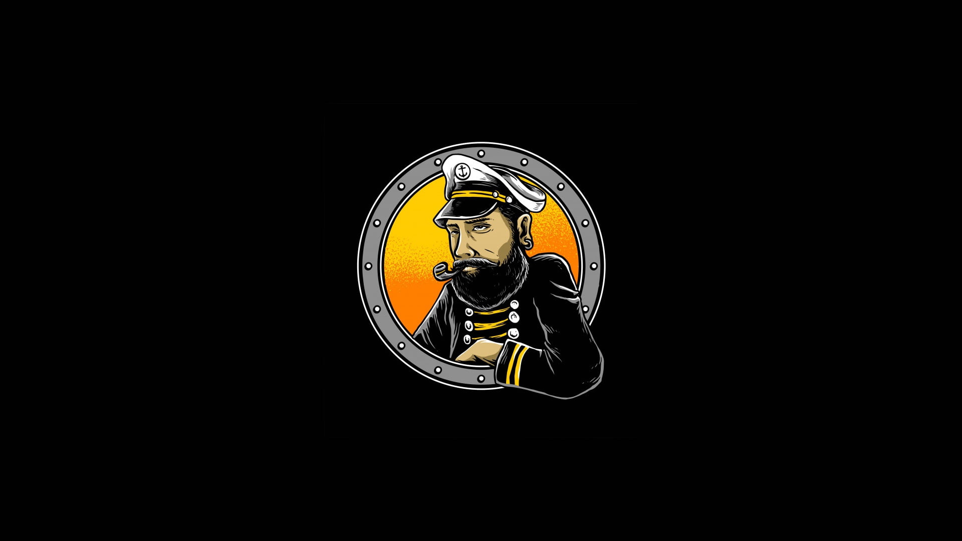 Figure, Minimalism, Background, Tube, Sailor, Jerks Lab, by Jerks Lab, Style, Art, by Jerkslab, 1080P, Captain, Jerkslab, HD Wallpaper