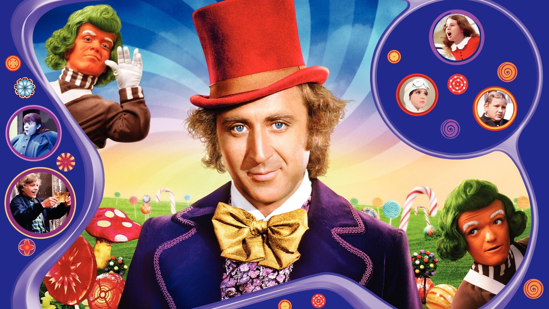 smiling, headshot, women, willy wonka and the chocolate factory, looking at camera, celebration, emotion, art and craft, two people, men, portrait, 1080P, HD Wallpaper