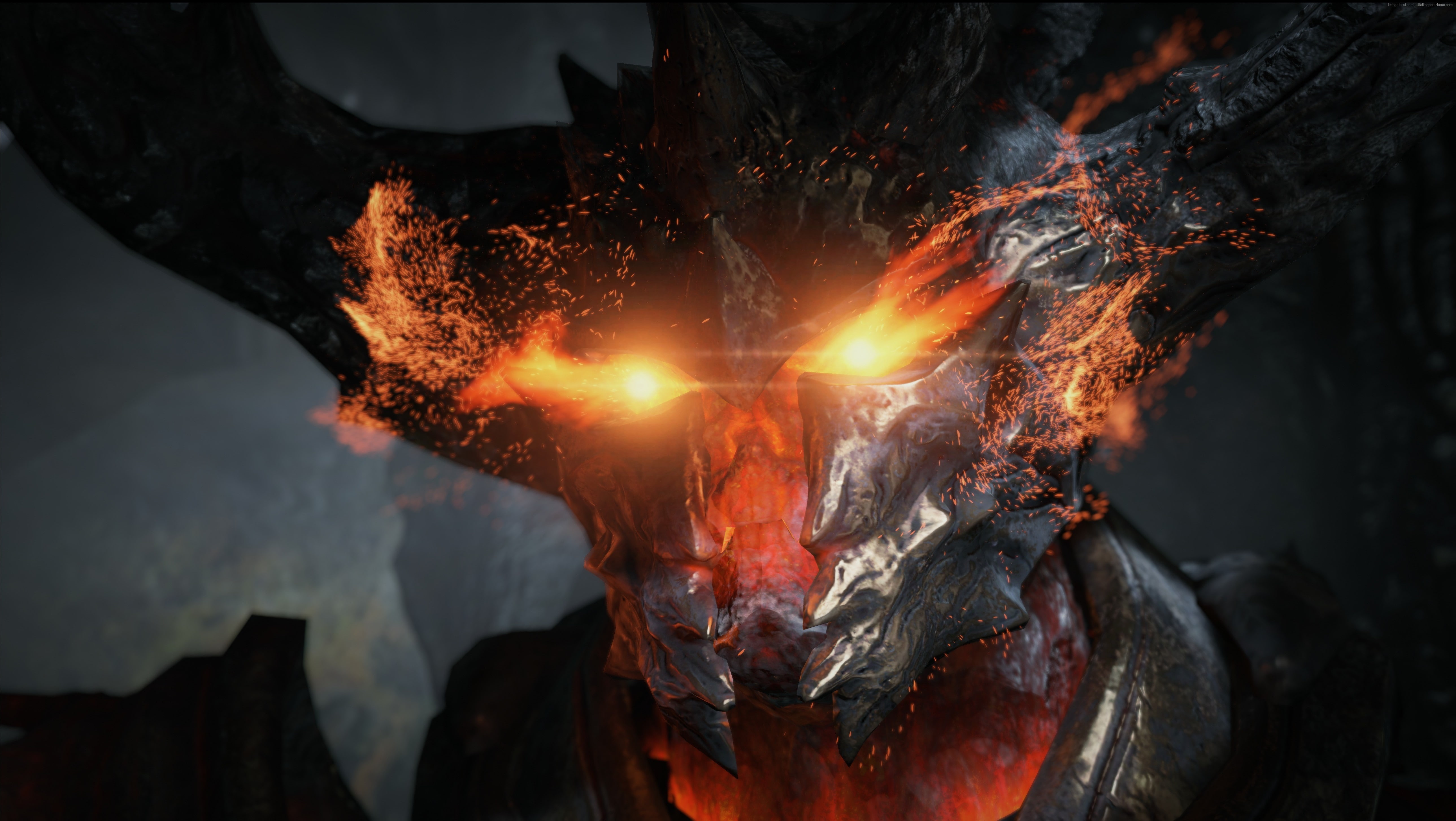demon face, monster, PS4, specifications, PC, review, game engine, Xbox One, Unreal Engine 4, 5K, HD Wallpaper