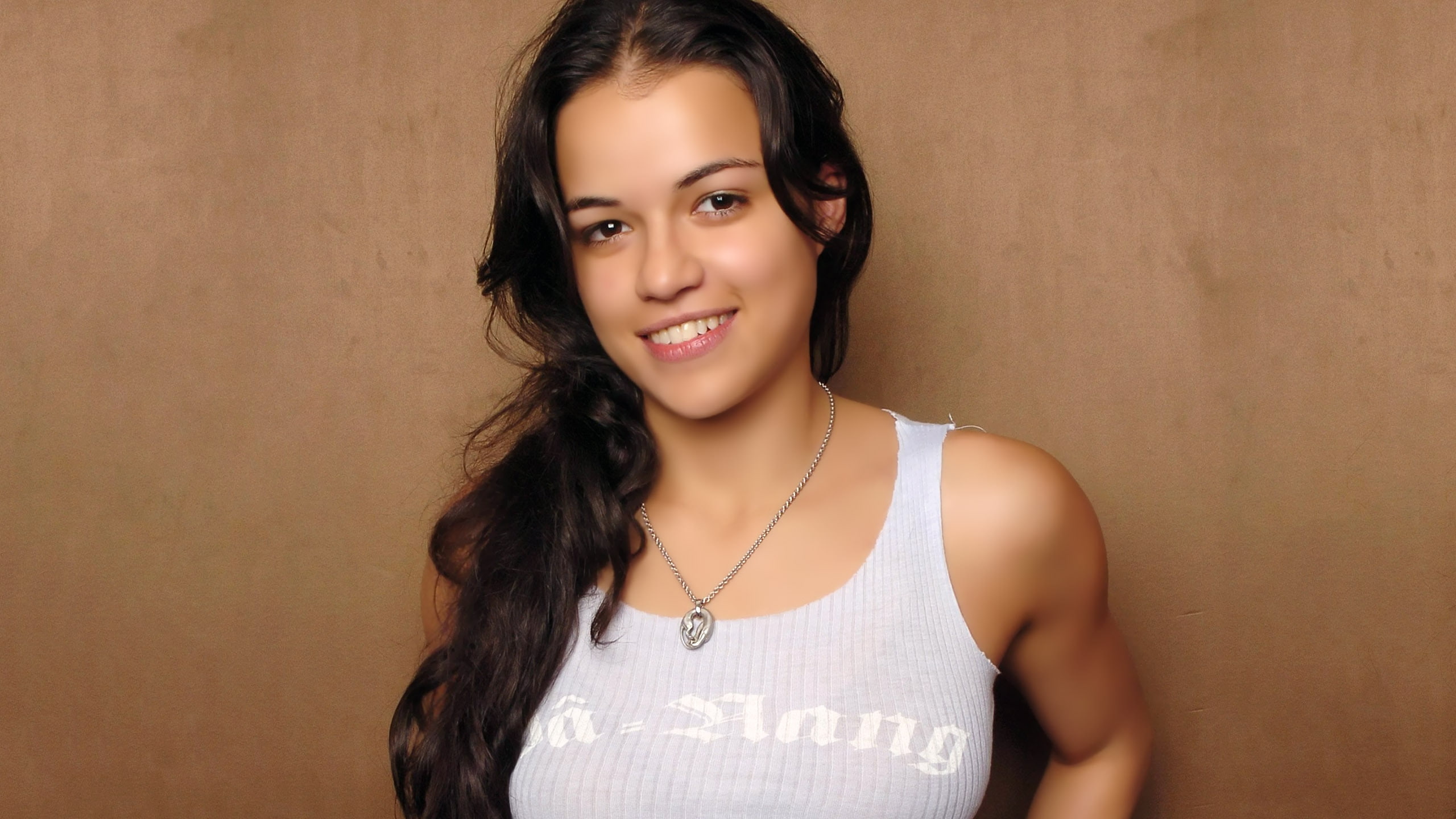 celebrity, hollywood actresses, actress, avatar, michelle, 2K, smiling, women, rodriguez, HD Wallpaper