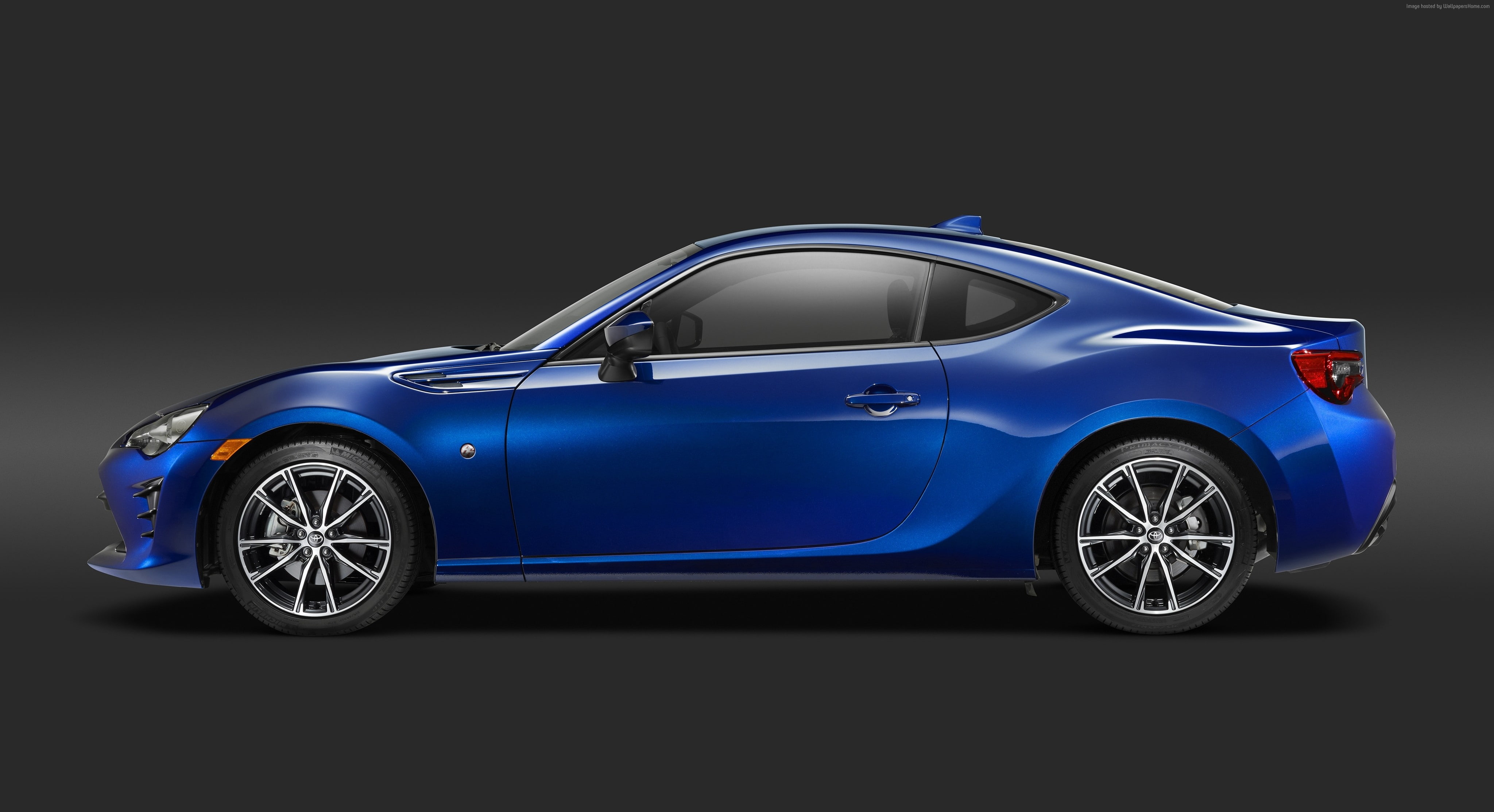 4K, NYIAS 2016, blue, Toyota 86, HD Wallpaper