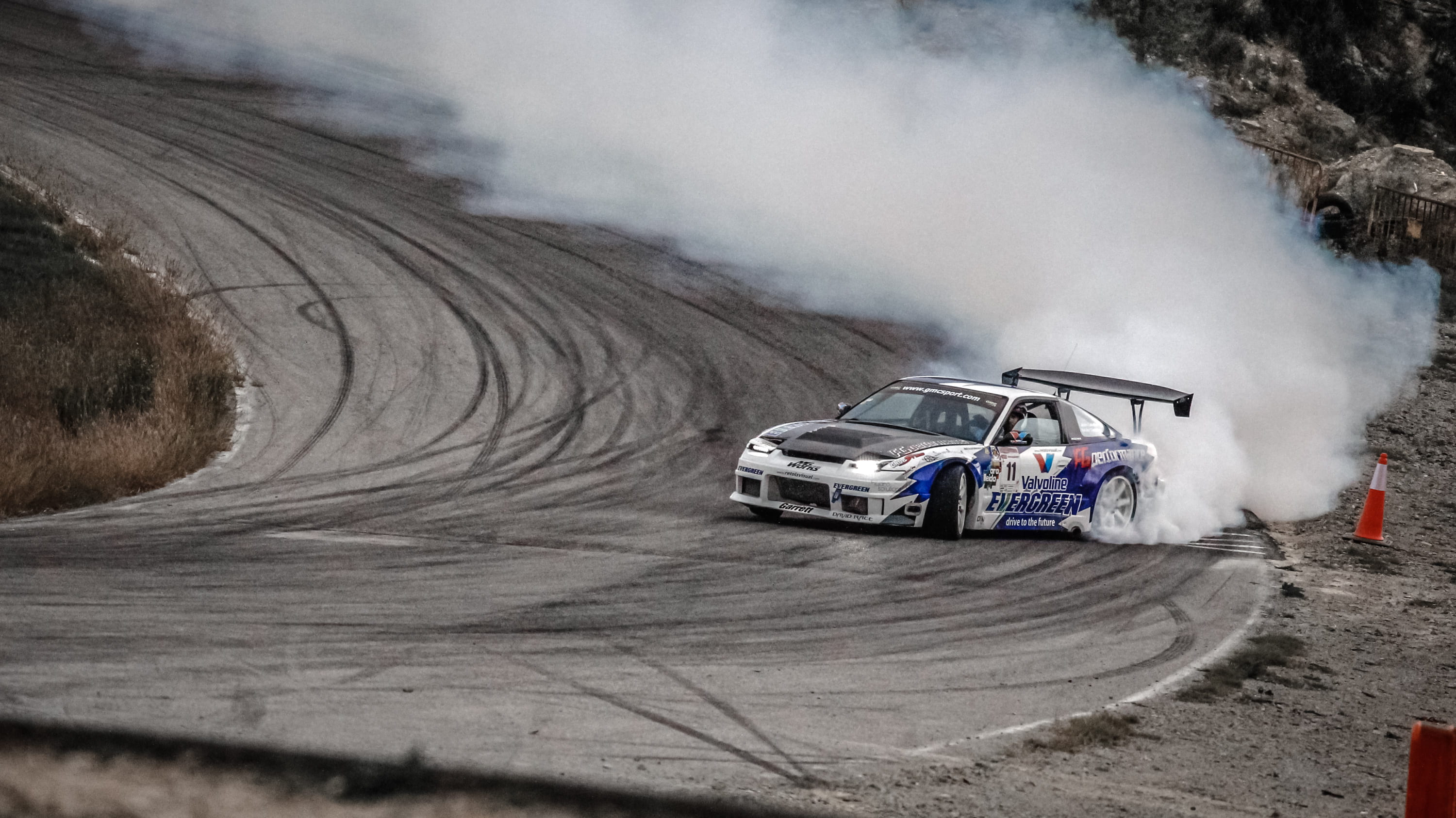 hill, day, smoke, nissan, traffic, track, motorsport, land vehicle, transportation, sx, driving, car, 2K, near, dust, curve, dirt, land, white, blue, rally, HD Wallpaper