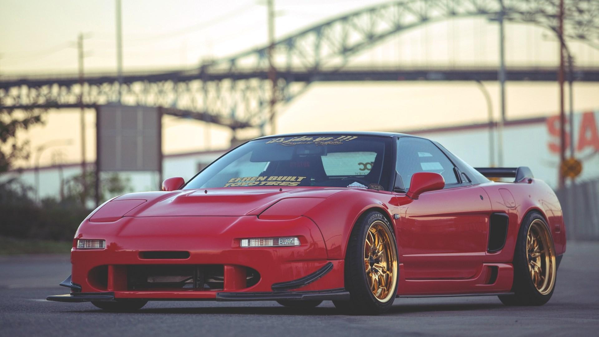 1080P, sports, honda, black, nsx, car, red, acura, HD Wallpaper