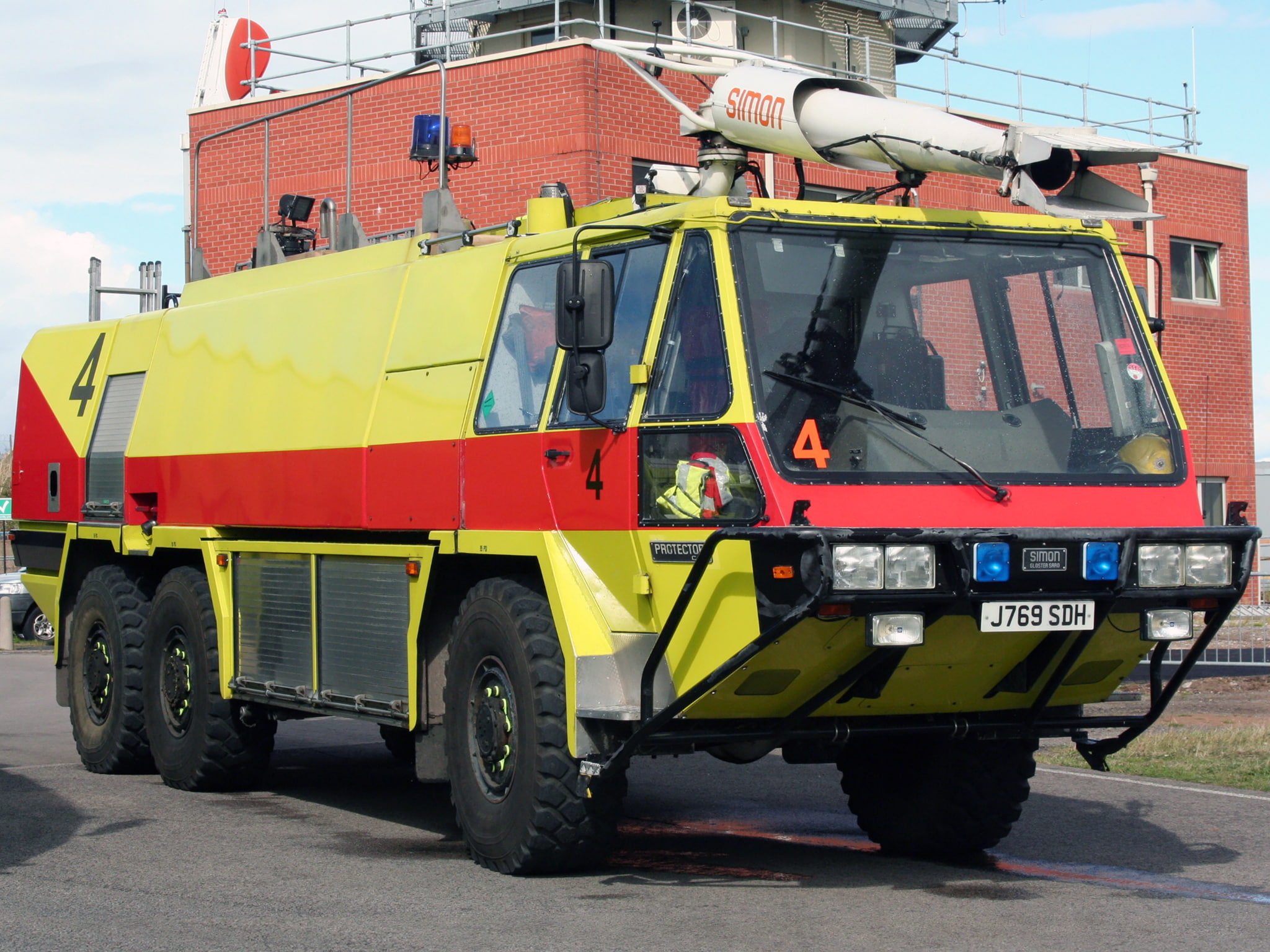firetruck, 1080P, 6x6, protector, simon, HD Wallpaper
