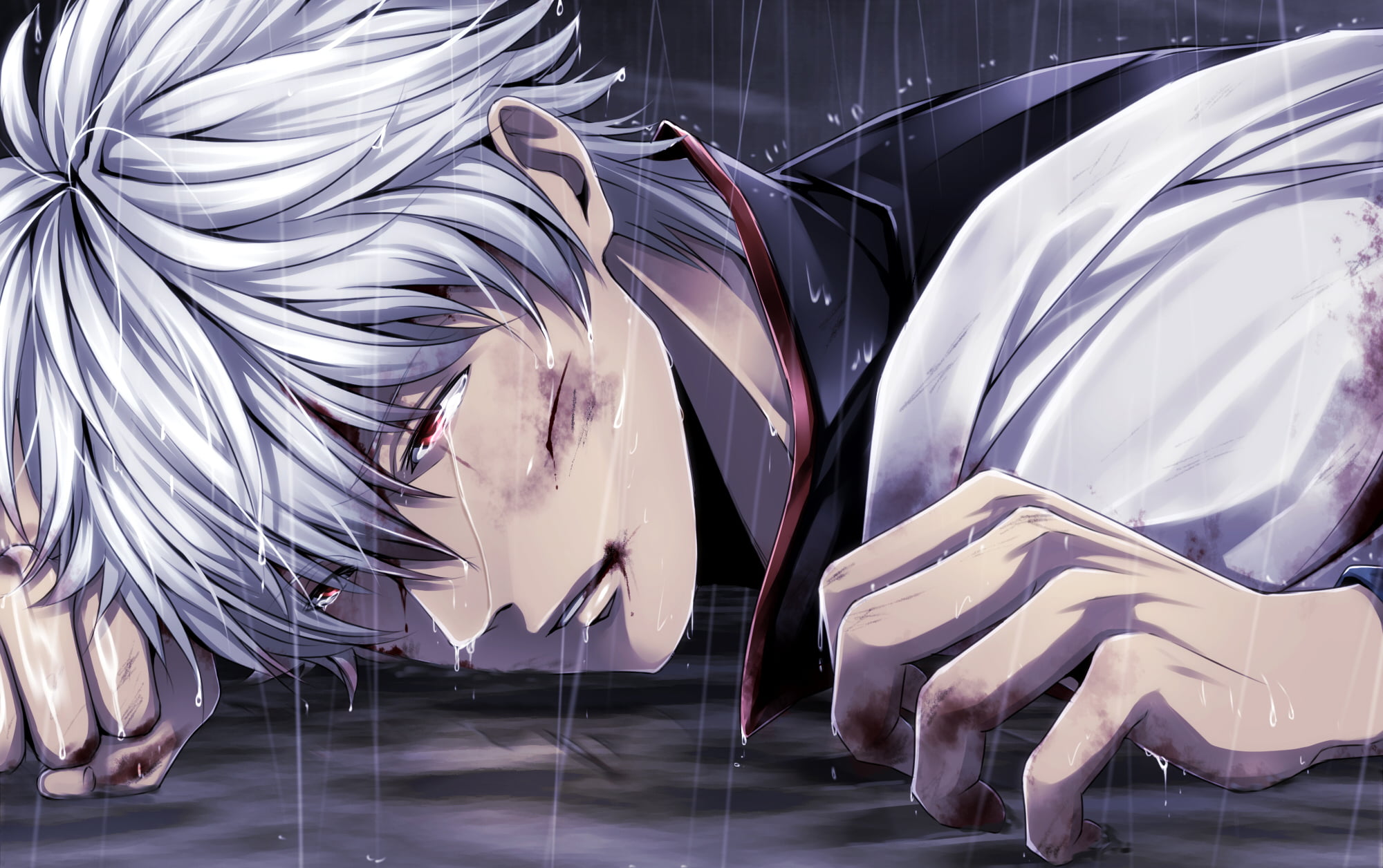 computer Graphic, business, sakata, gintama, digital composite, gintoki, 1080P, day, close-up, illuminated, boy, reflection, technology, low section, backgrounds, HD Wallpaper
