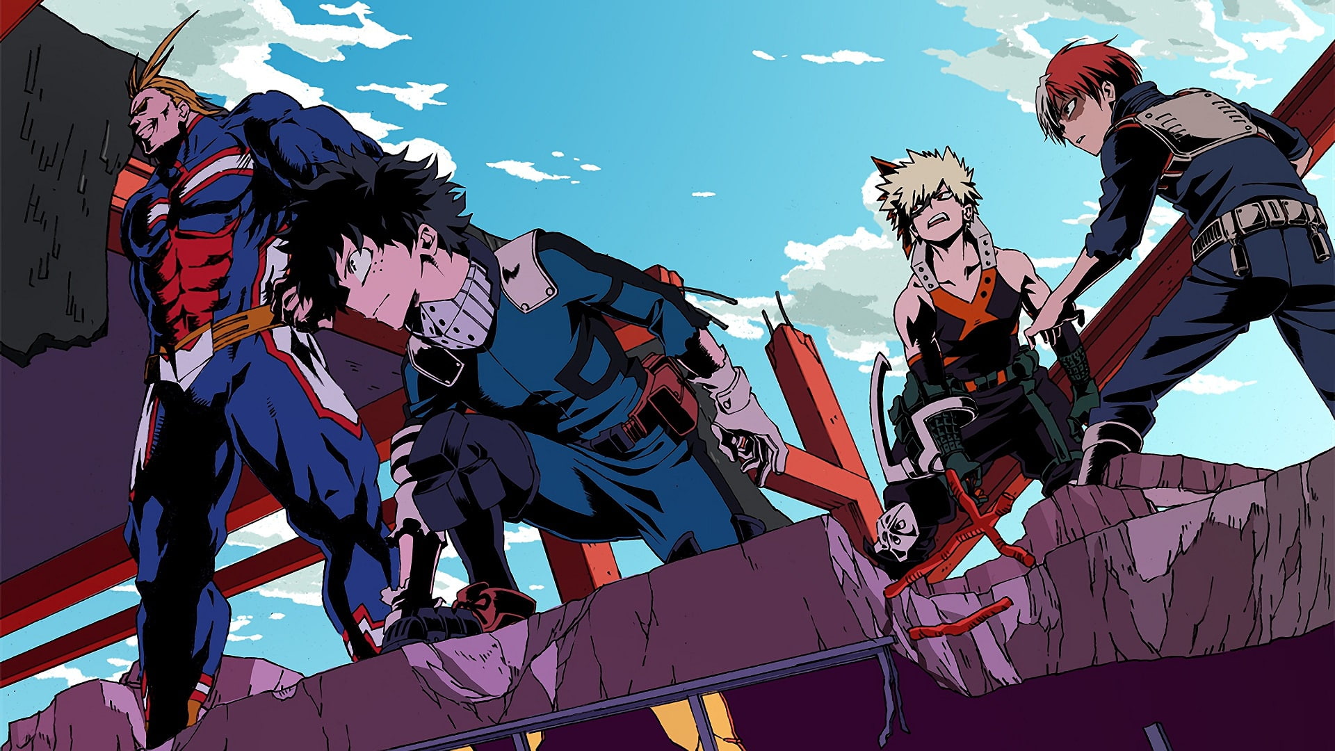 1080P, Boku No Hero Academy, heroes, My heroic academia, characters, HD Wallpaper