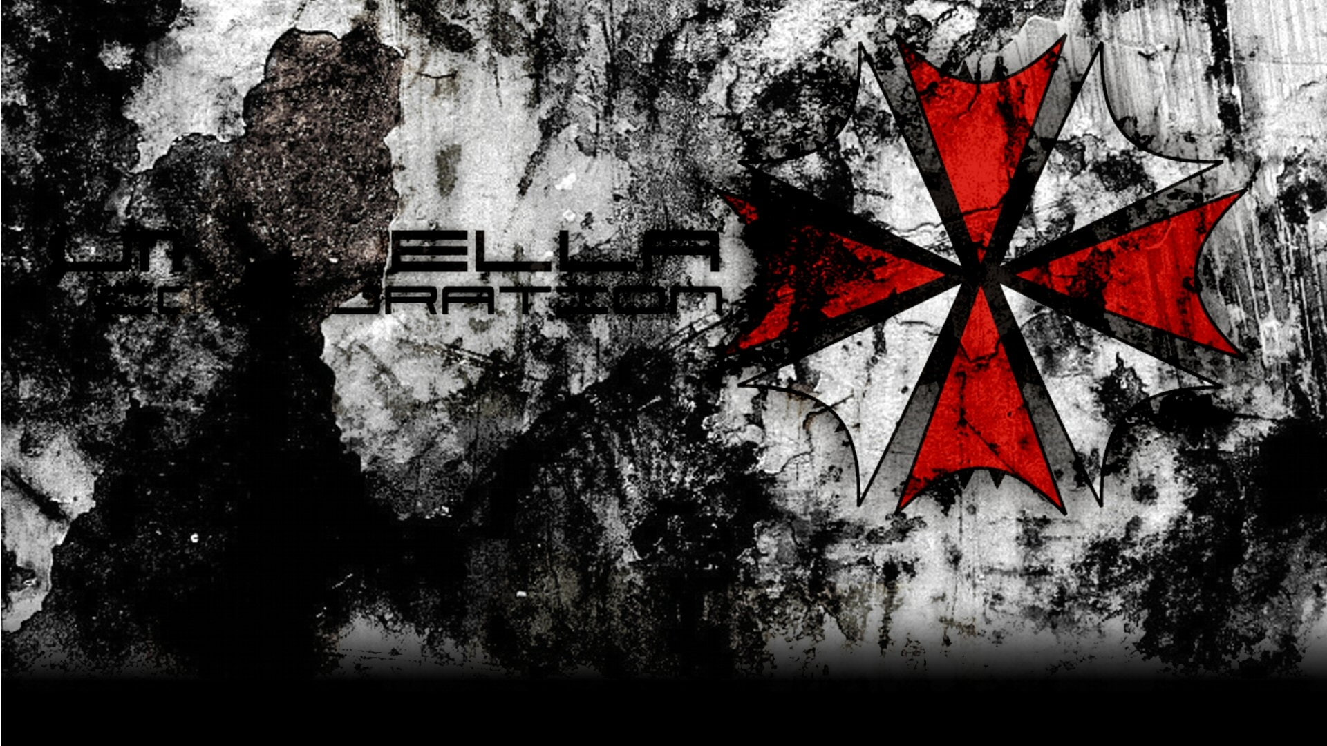 x, Umbrella Corp., corp, umbrella, hd, background, 1080P, art, simple, cross, HD Wallpaper