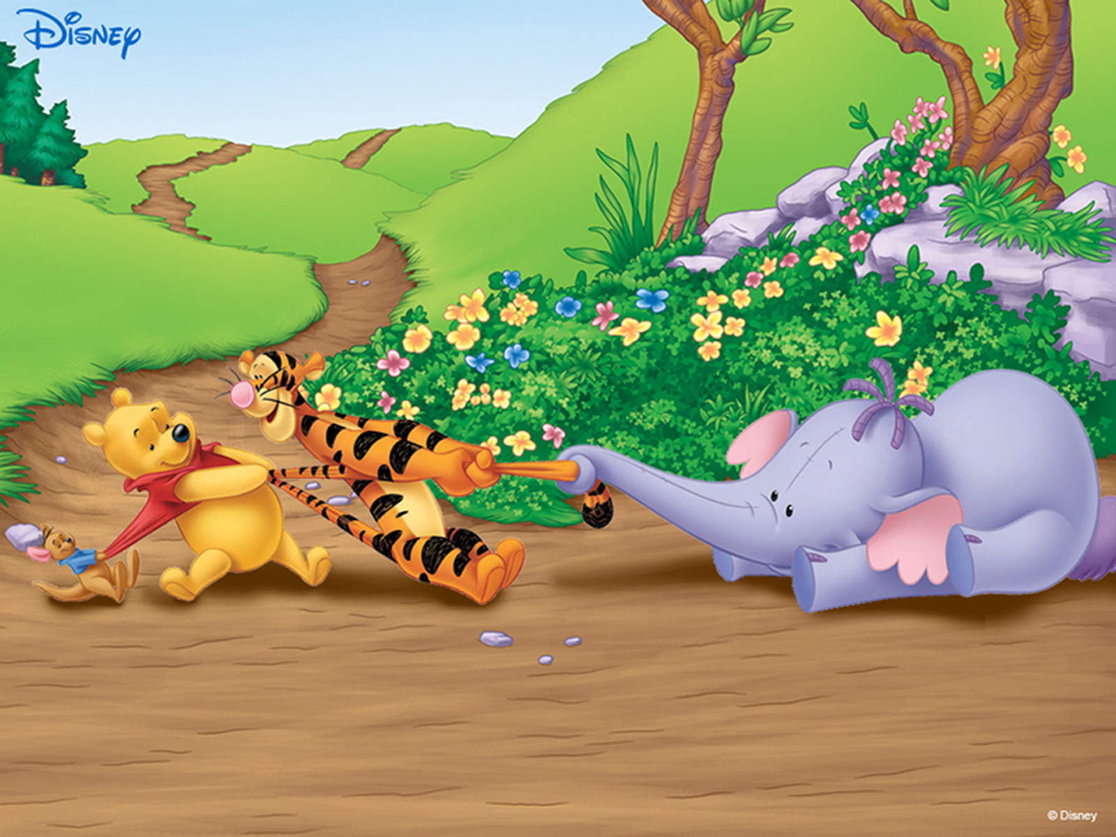 winnie, pooh, company, disney, 720P, HD Wallpaper