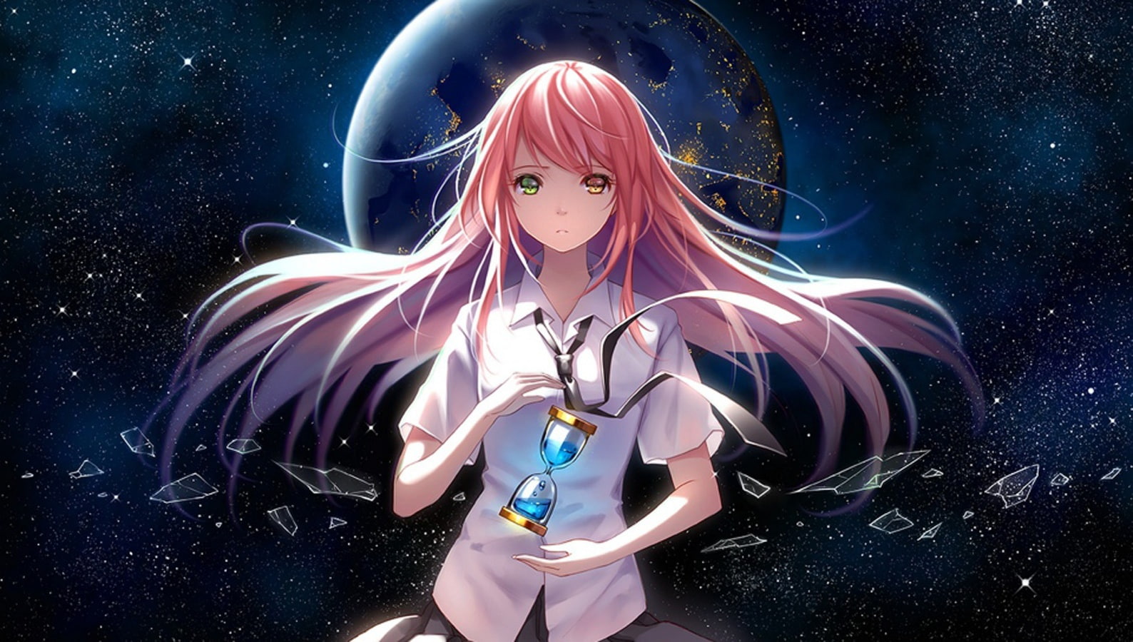 star, schoolgirl, girl, anime, tidsean, 720P, HD Wallpaper
