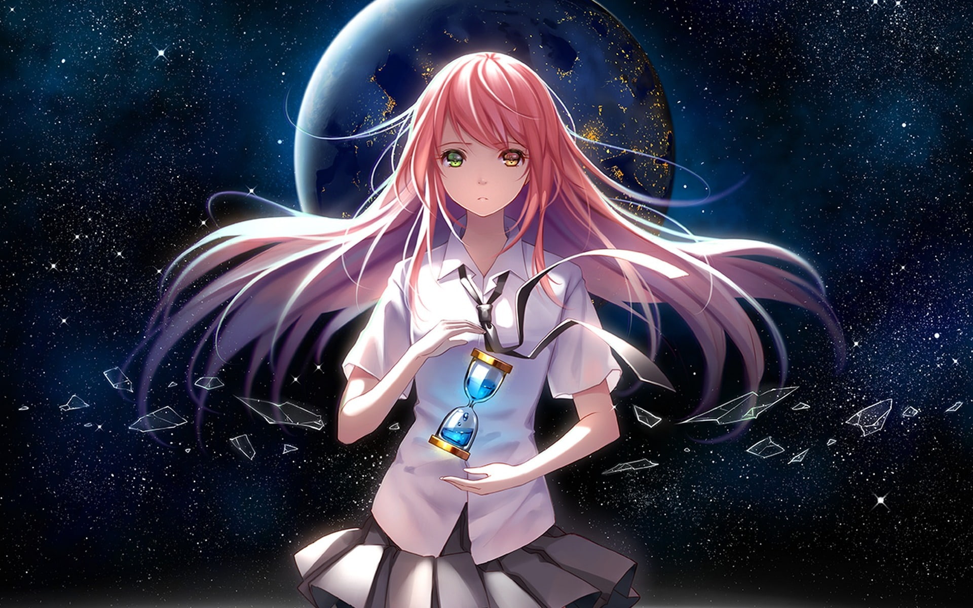 1080P, girl, tidsean, anime, HD Wallpaper