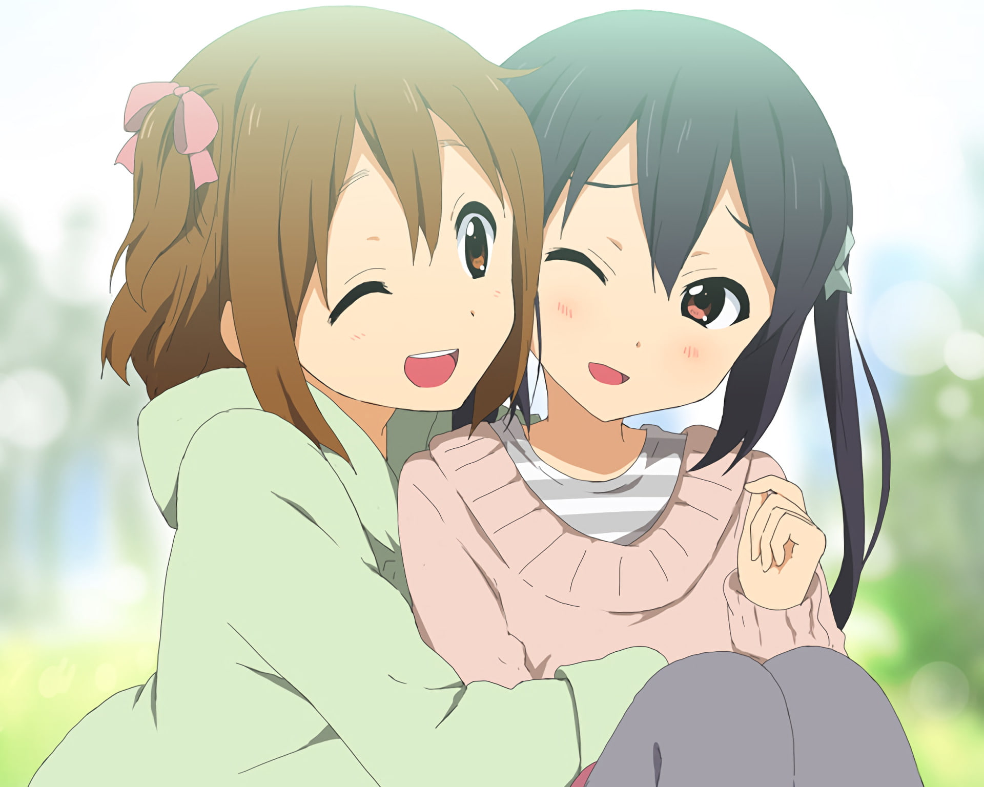K-ON!, Anime, 1080P, Yui Hirasawa, Azusa Nakano, HD Wallpaper