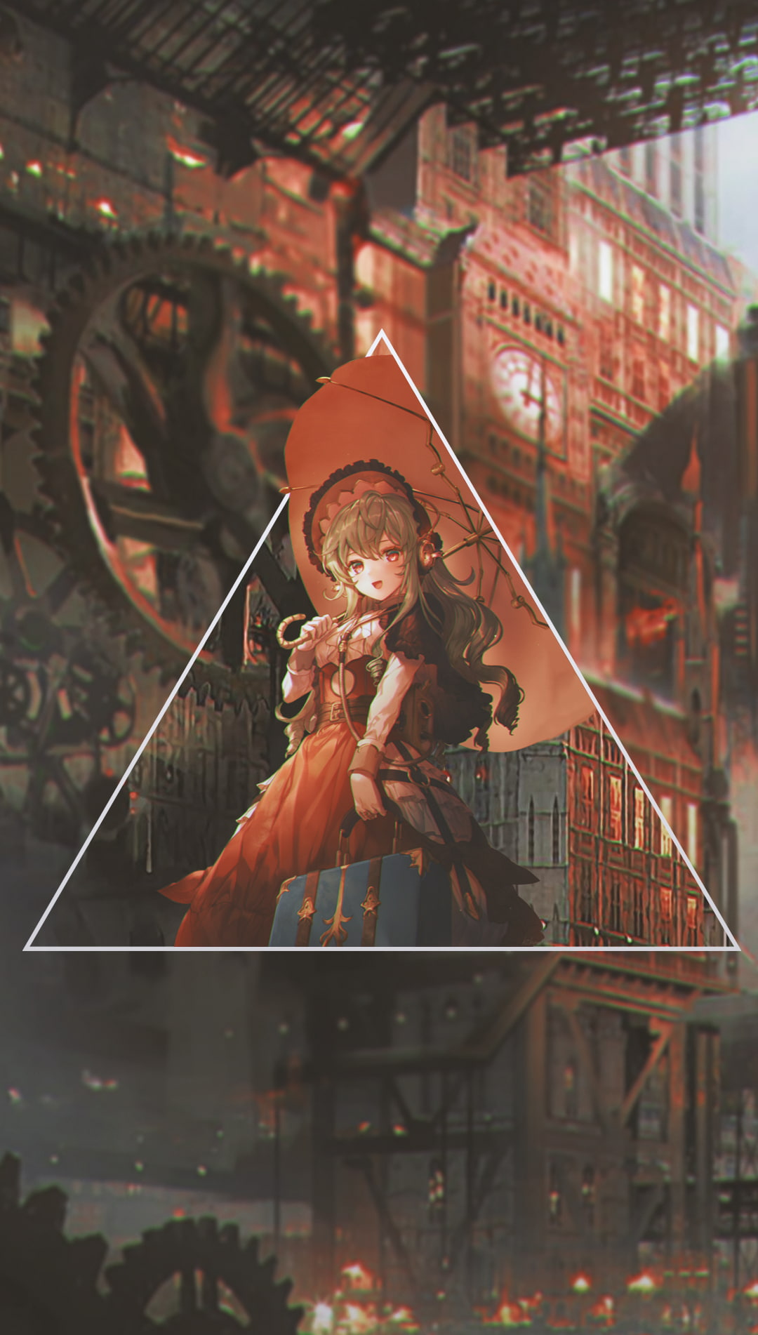 720P, holding, food and drink, portrait, warm clothing, umbrella, hat, childhood, front view, steampunk, lifestyles, architecture, celebration, adult, Phone HD Wallpaper