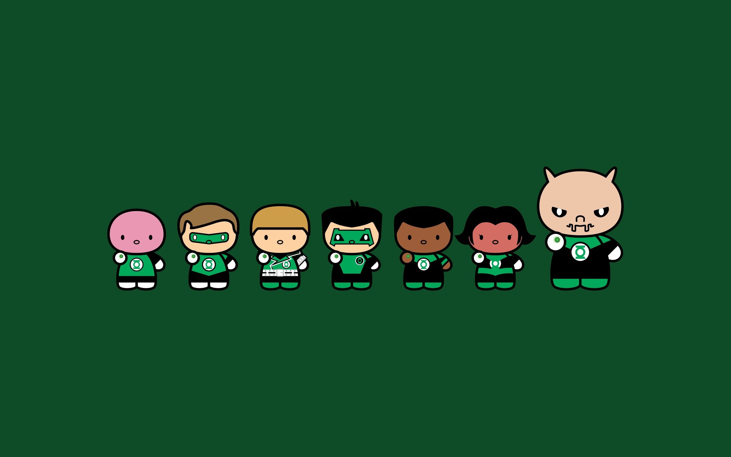 2K, DC Comics, Green Lantern, superhero, minimalism, HD Wallpaper